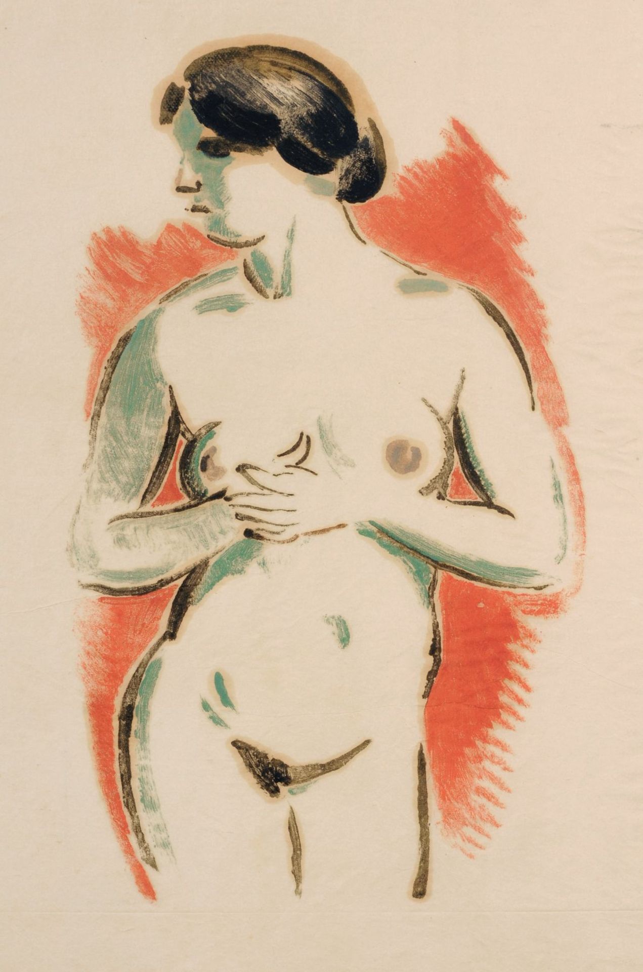 Arno Drescher, Drei Darstellungen weiblicher Akte. Um 1915. - Image 3 of 4