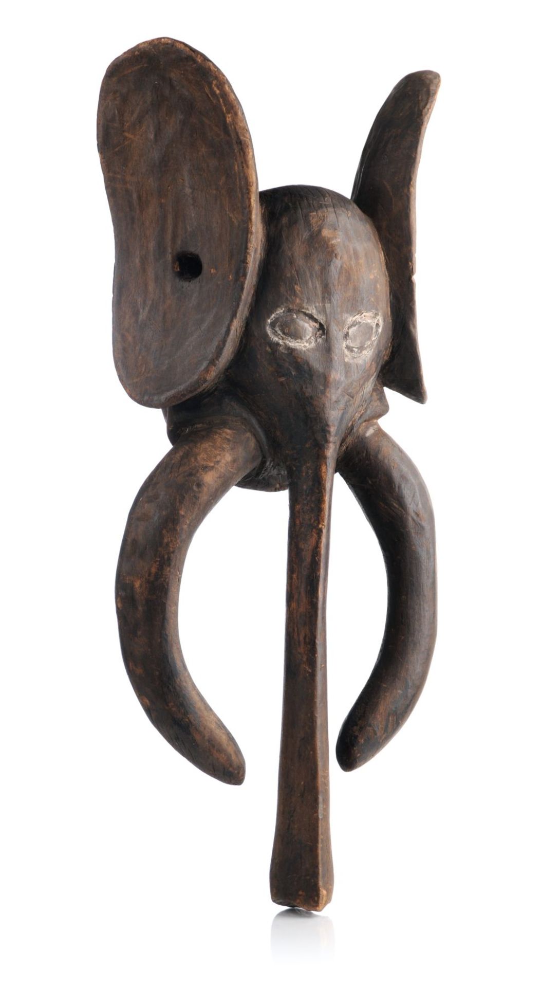 Tanzmaske Elefant. Wohl Bamileke, Kamerun. Wohl 1950er Jahre– 1962.