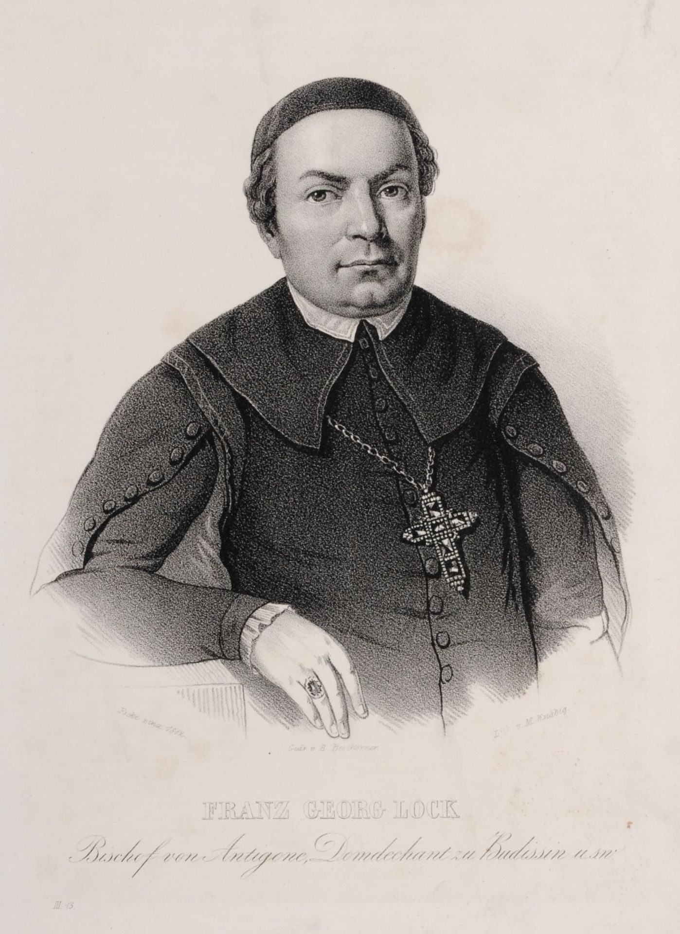 Maximilian Knäbig, Zehn Porträtdarstellungen sächsischer Adliger und Persönlichkeiten. Um 1840. - Image 8 of 10
