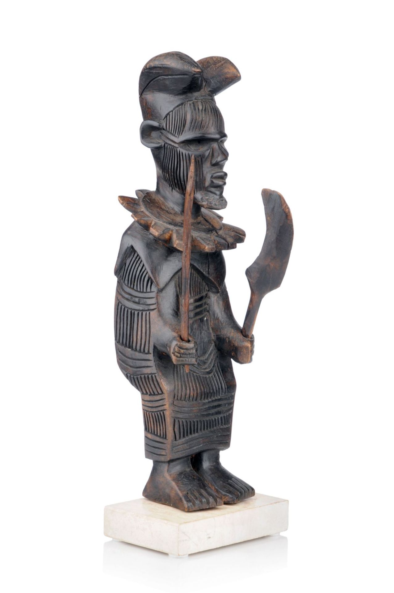 Wohl Makoko, König der Batéké. Wohl Massengo, Kongo. Vor 1930.