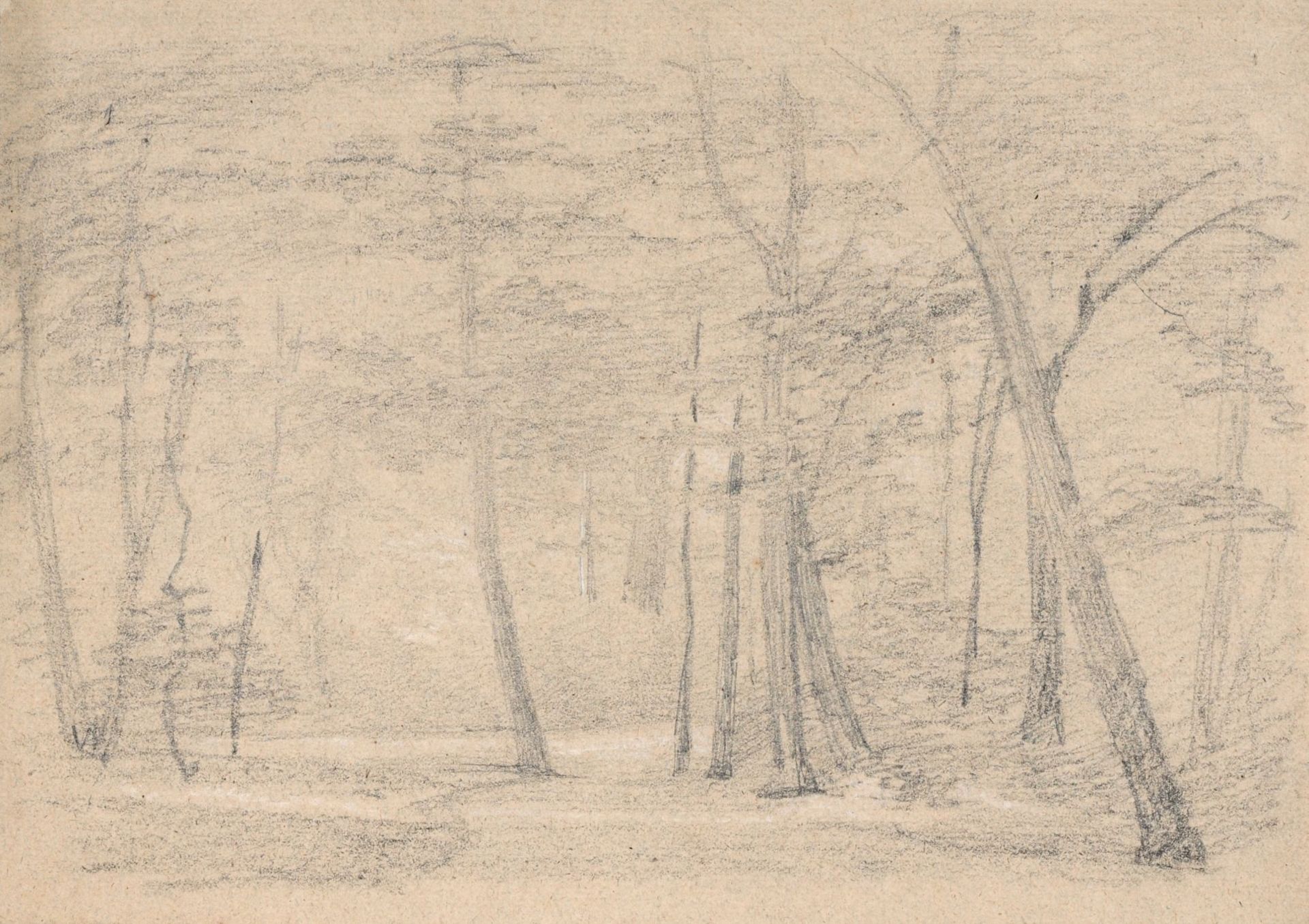 Oscar von Alvensleben (zugeschr.), Vier Waldstudien. Um 1880. - Image 4 of 4