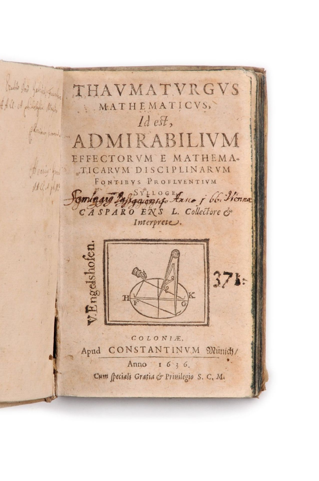 Gaspar Ens "Thaumaturgus mathematicus, id est, admirabilium effectorum e mathematicarum discipl... - Bild 4 aus 6