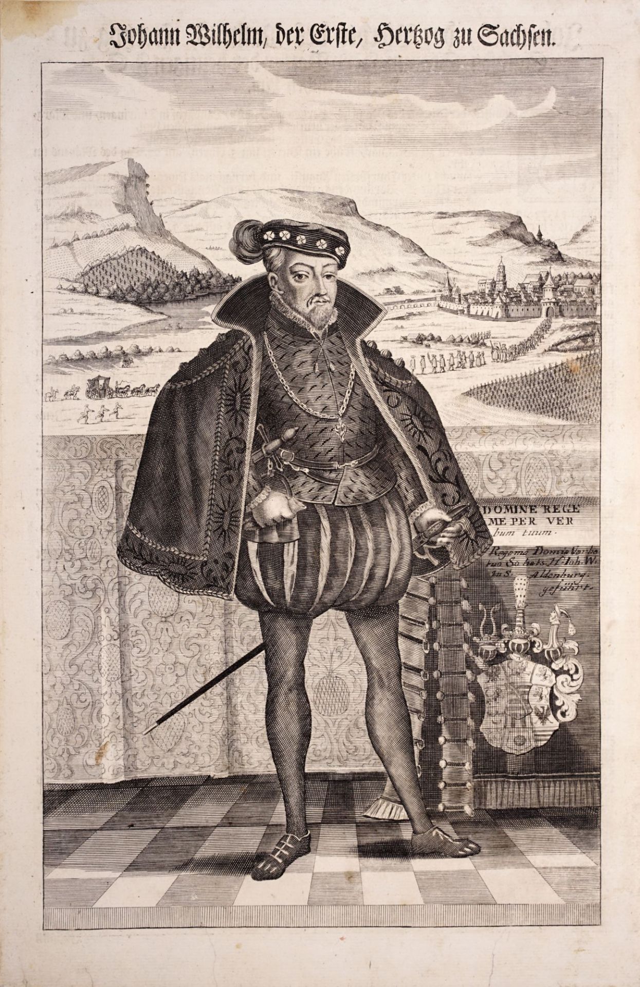 Johann Christian Marchand "Johann Wilhelm, der Erste" / "Chur-Fürst Johannes, der Beständige." ... - Bild 2 aus 4