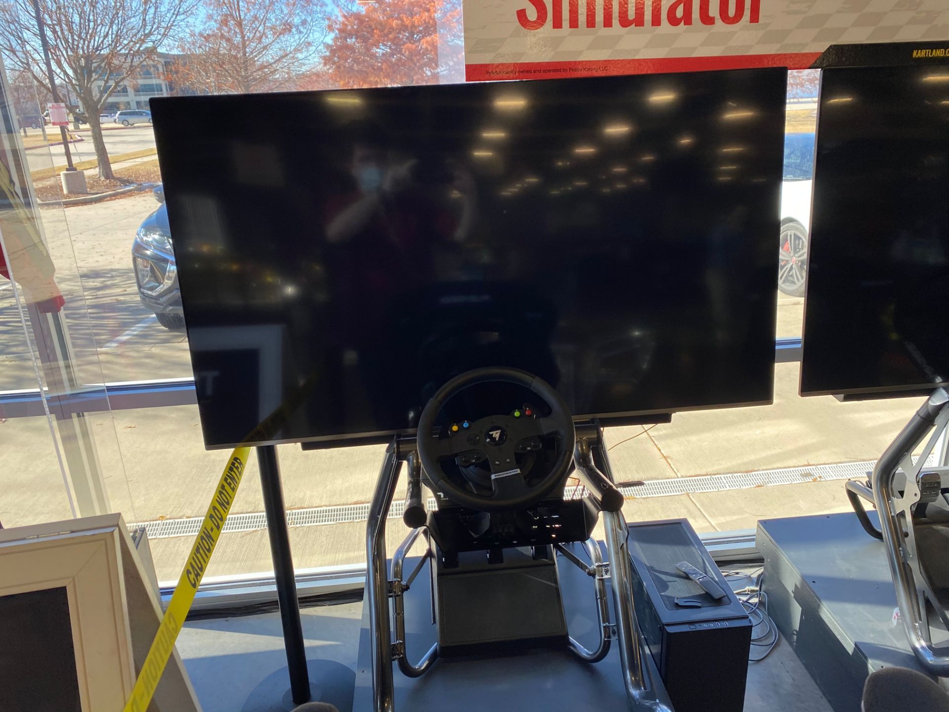 Custom Racing Simulator, Comes W/ PlaySeat Frame & Gaming Chair, Thrustmaster Steering - Image 2 of 8