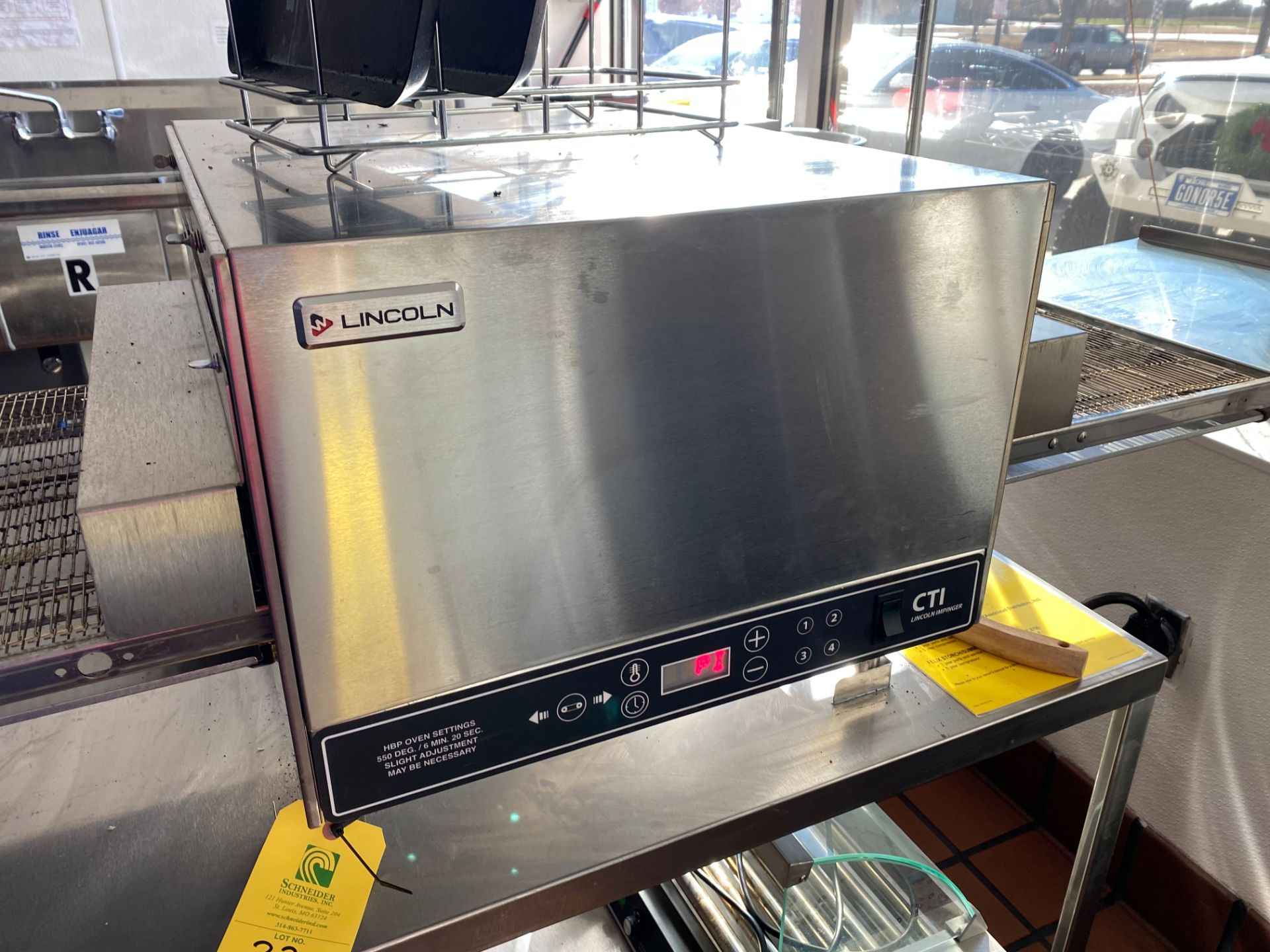 Lincoln Ventless Oven, 240 Volts, Model #2501HB3UO7V1620, S/N #1812100101464 (Includes Pizza Cutters - Image 2 of 5