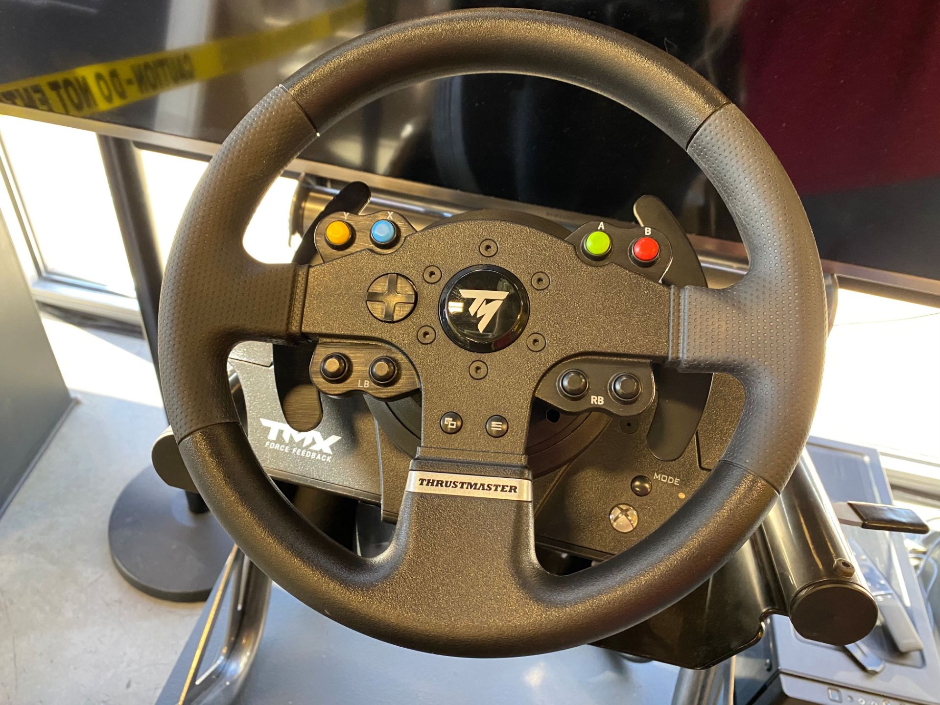 Custom Racing Simulator, Comes W/ PlaySeat Frame & Gaming Chair, Thrustmaster Steering - Image 7 of 8