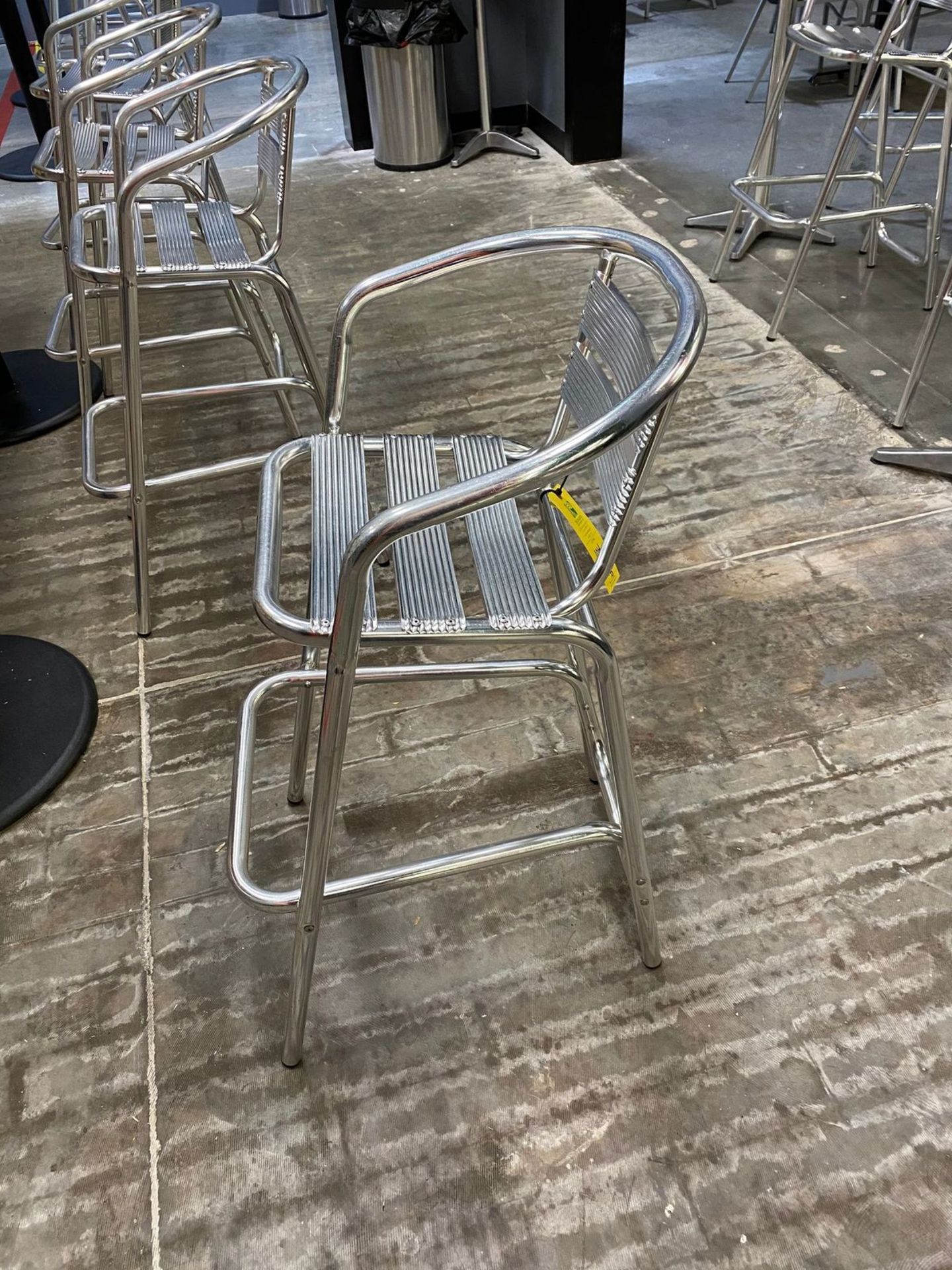 (43) Metal High Top Chairs