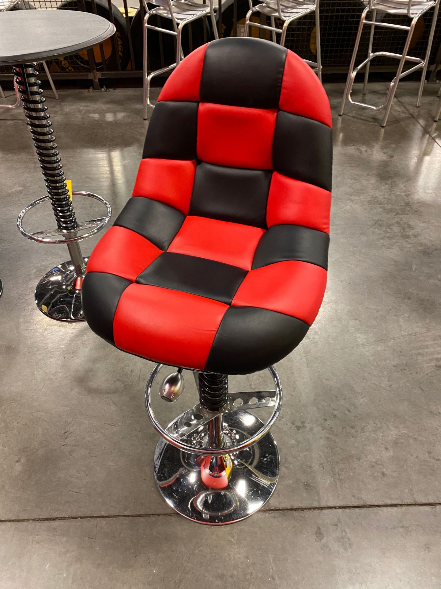 (8) Red & Black Chairs - Image 4 of 4