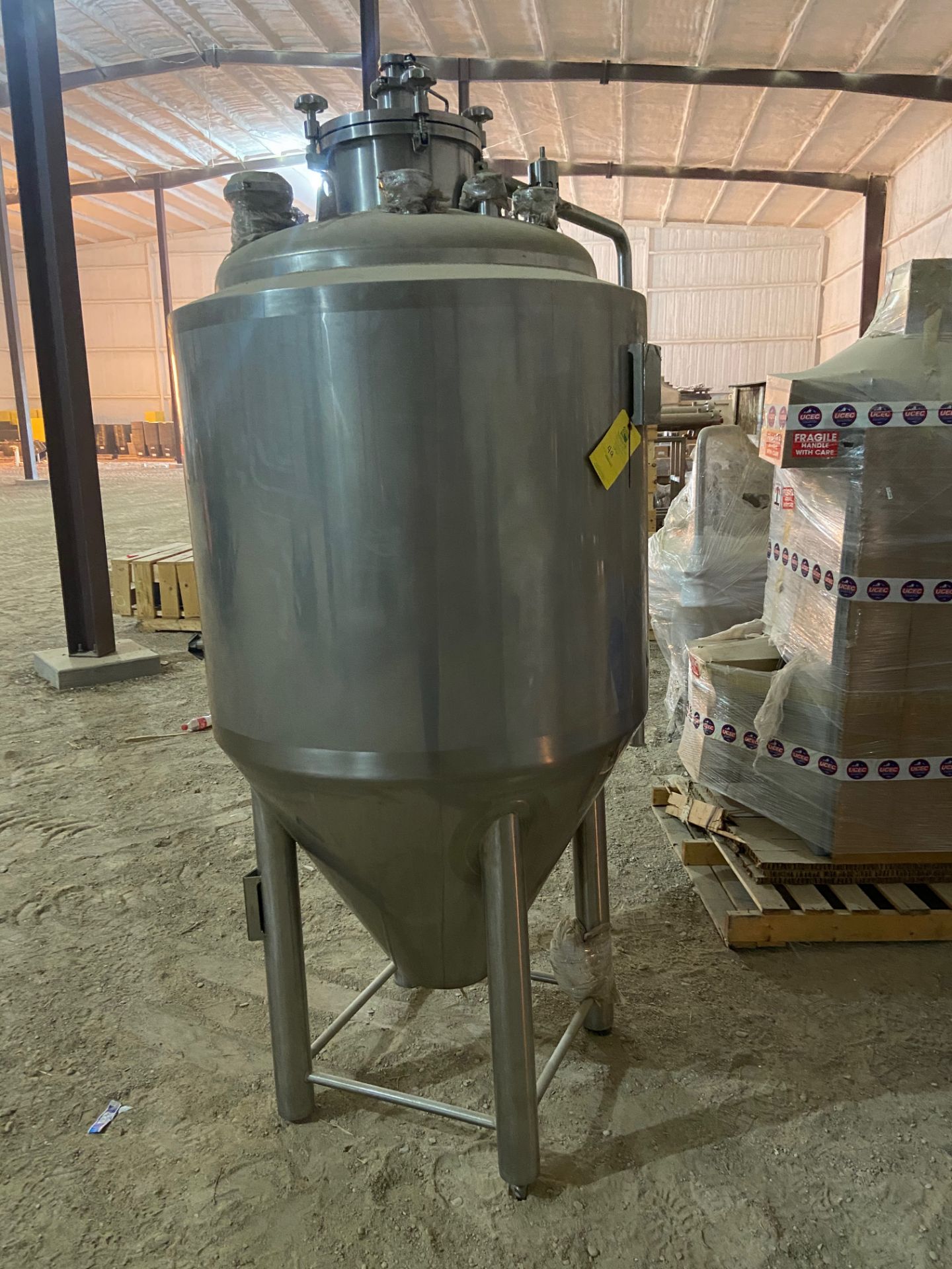 NEW Krones/ Cedarstone Industry Stainless Steel Jacketed Fermentation Tank, 4 BBL, Serial# CS19-48, - Image 4 of 9