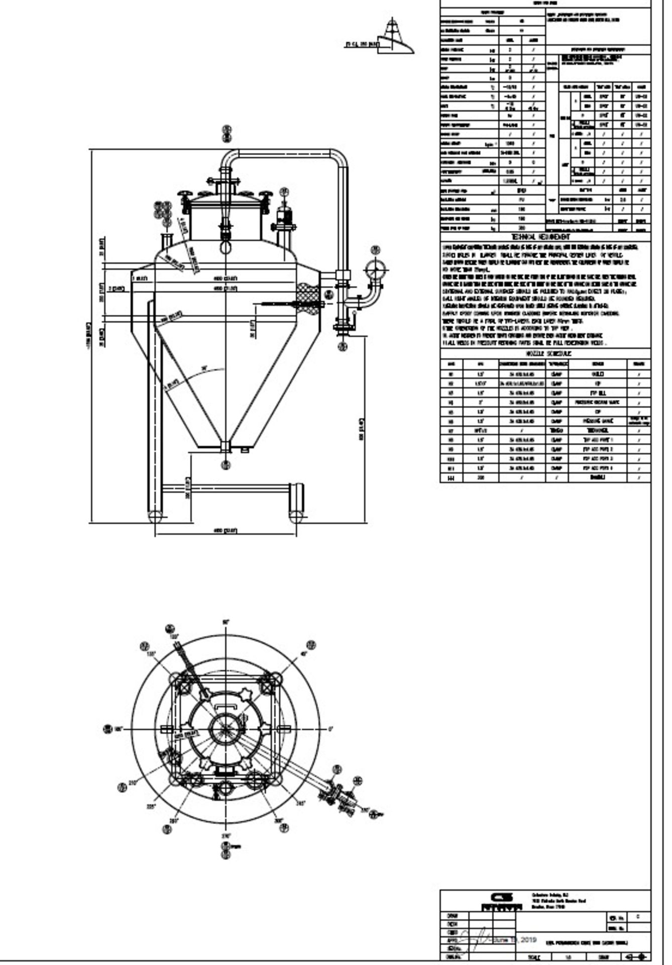 NEW Krones/ Cedarstone Industry Stainless Steel Insulated Fermentation Tank, 1 BBL, 316L SS, Serial# - Image 2 of 7