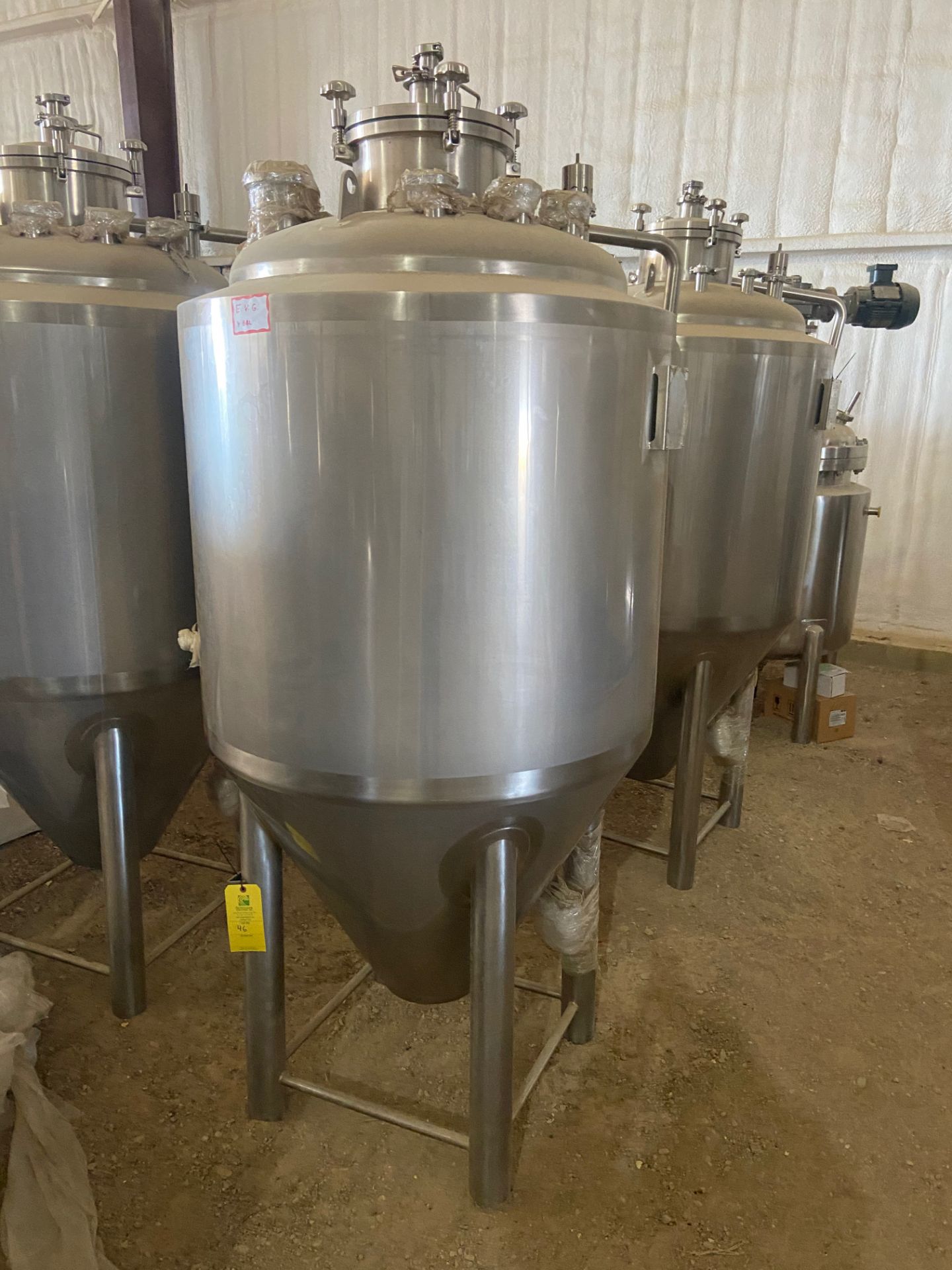 NEW Krones/ Cedarstone Industry Stainless Steel Jacketed Fermentation Tank, 4 BBL, Serial# CS19-51, - Image 5 of 8