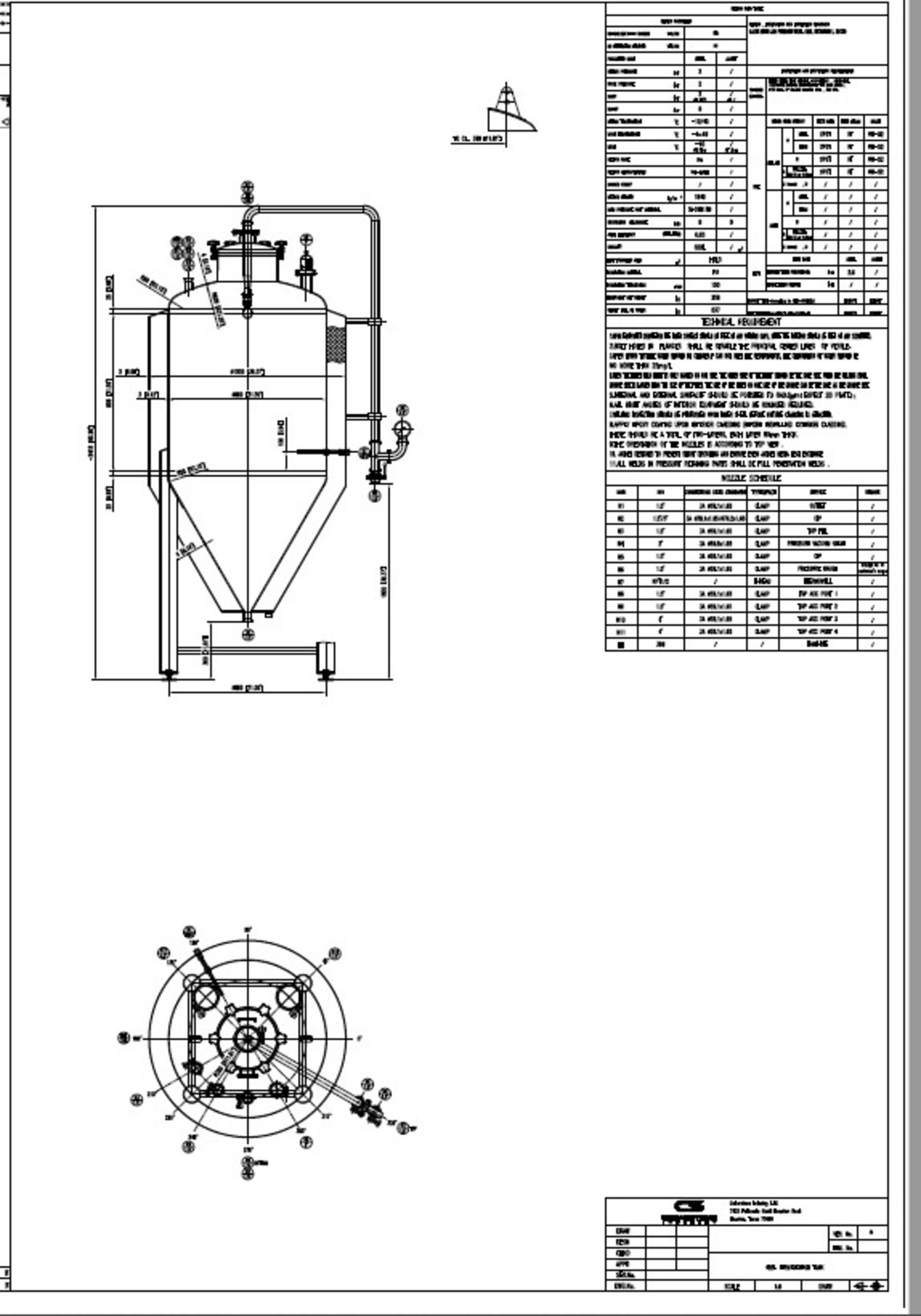 NEW Krones/ Cedarstone Industry Stainless Steel Jacketed Fermentation Tank, 4 BBL, Serial# CS19-51, - Image 2 of 8