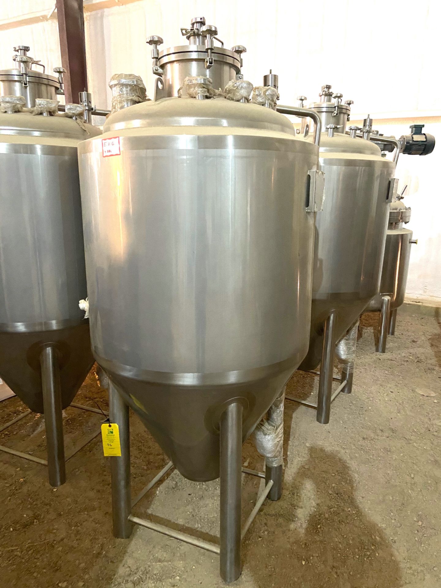 NEW Krones/ Cedarstone Industry Stainless Steel Jacketed Fermentation Tank, 4 BBL, Serial# CS19-51,