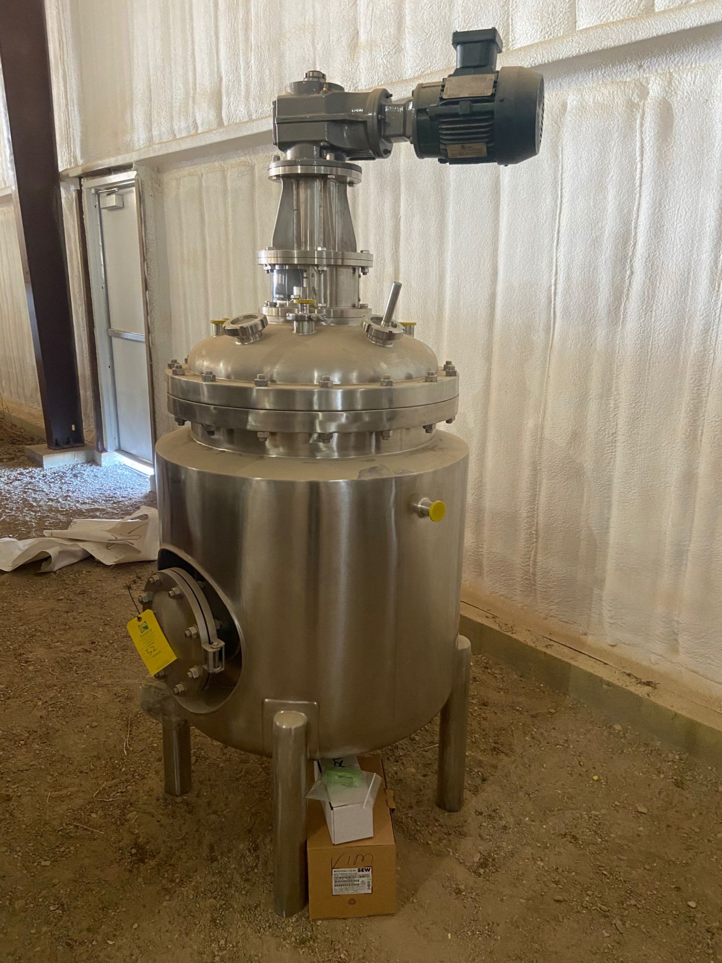 NEW Cedarstone 300L Reactor w/Explosion Proof Agitator/Motor , Serial# A2019033, Item# CS19-042, - Image 3 of 13