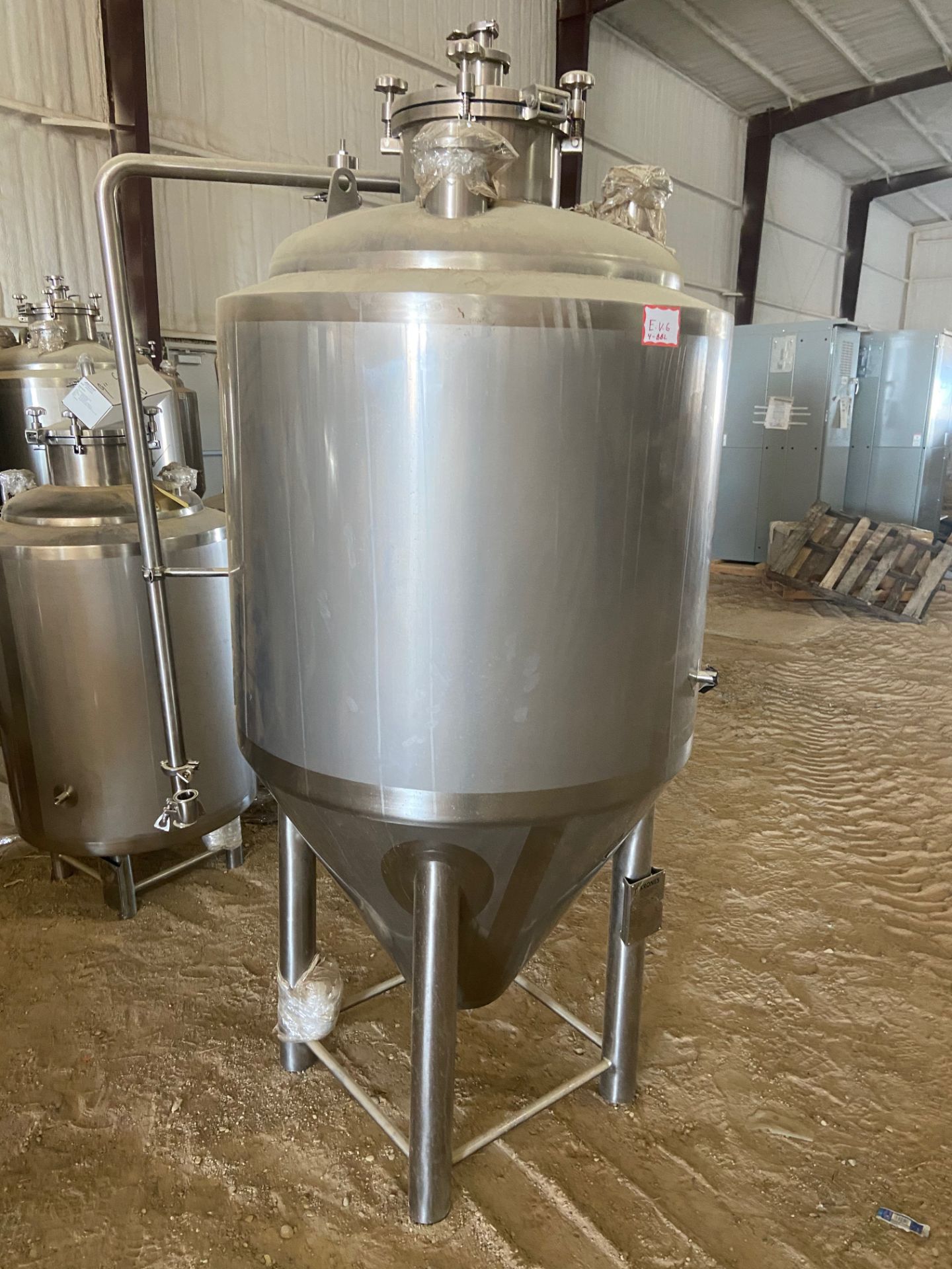 NEW Krones/ Cedarstone Industry Stainless Steel Jacketed Fermentation Tank, 4 BBL, Serial# CS19-48, - Image 5 of 9