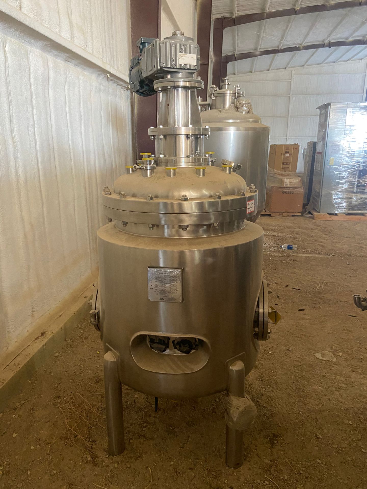 NEW Cedarstone 300L Reactor w/Explosion Proof Agitator/Motor , Serial# A2019033, Item# CS19-042, - Image 4 of 13