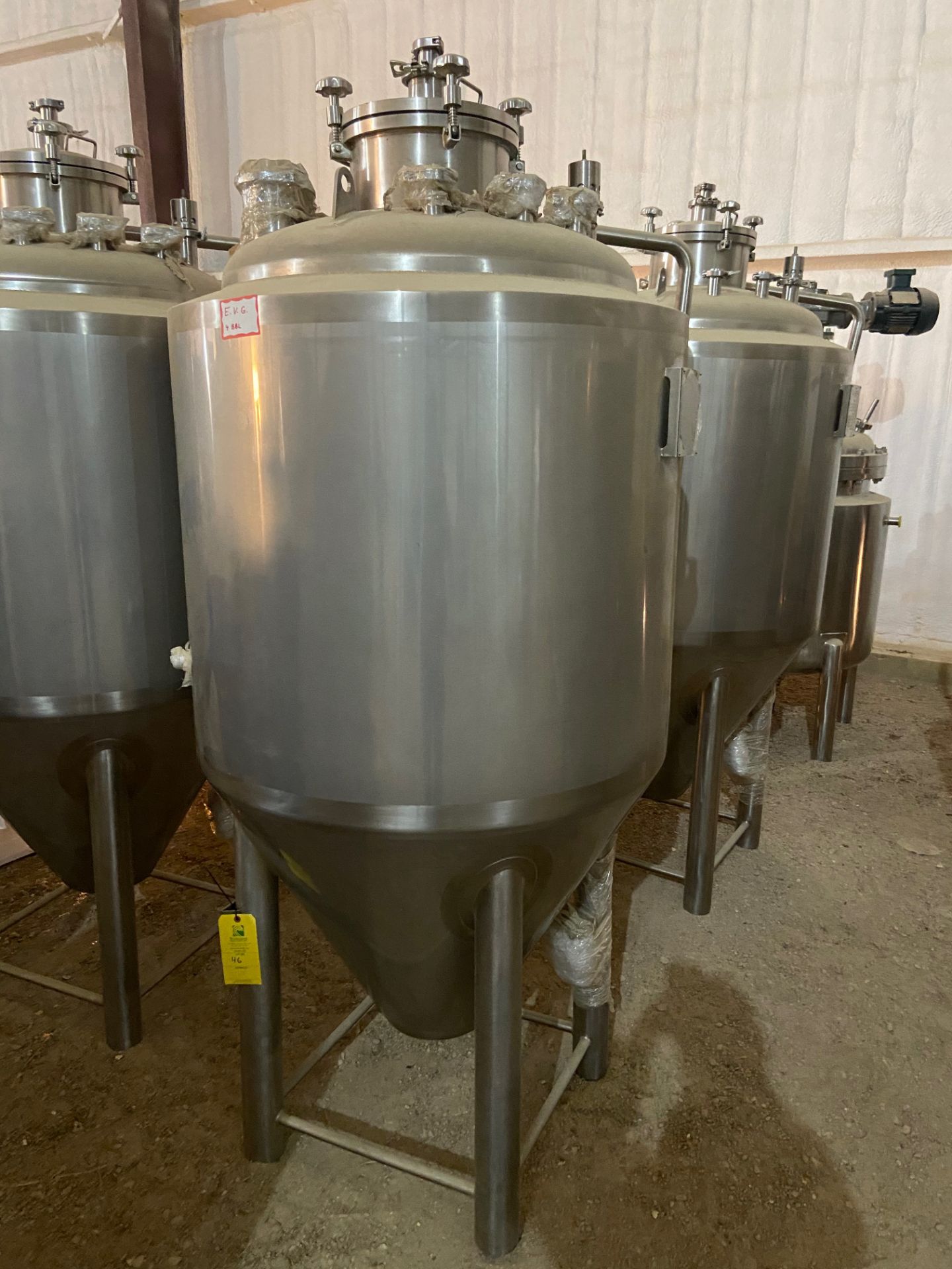 NEW Krones/ Cedarstone Industry Stainless Steel Jacketed Fermentation Tank, 4 BBL, Serial# CS19-51, - Image 3 of 8