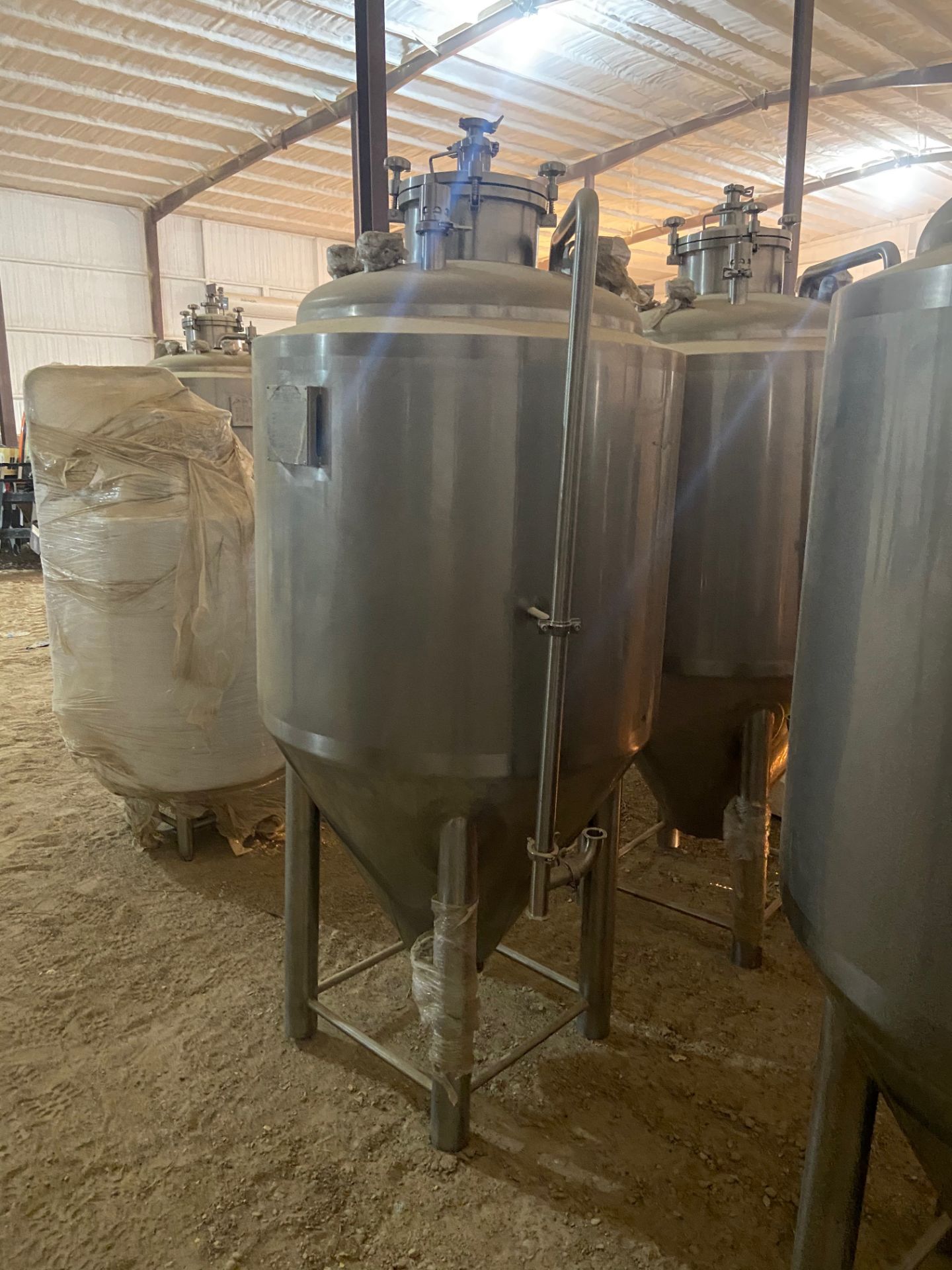 NEW Krones/ Cedarstone Industry Stainless Steel Jacketed Fermentation Tank, 4 BBL, Serial# CS19-51, - Image 4 of 8