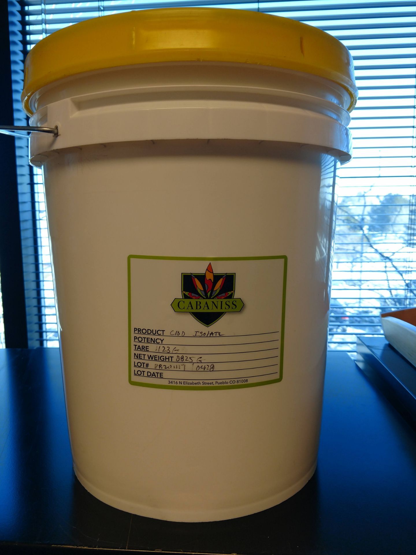 CBD Isolate, Qty 5 Buckets, Net Weight 33,686 grams, 98.999% Total CBD - Image 2 of 8