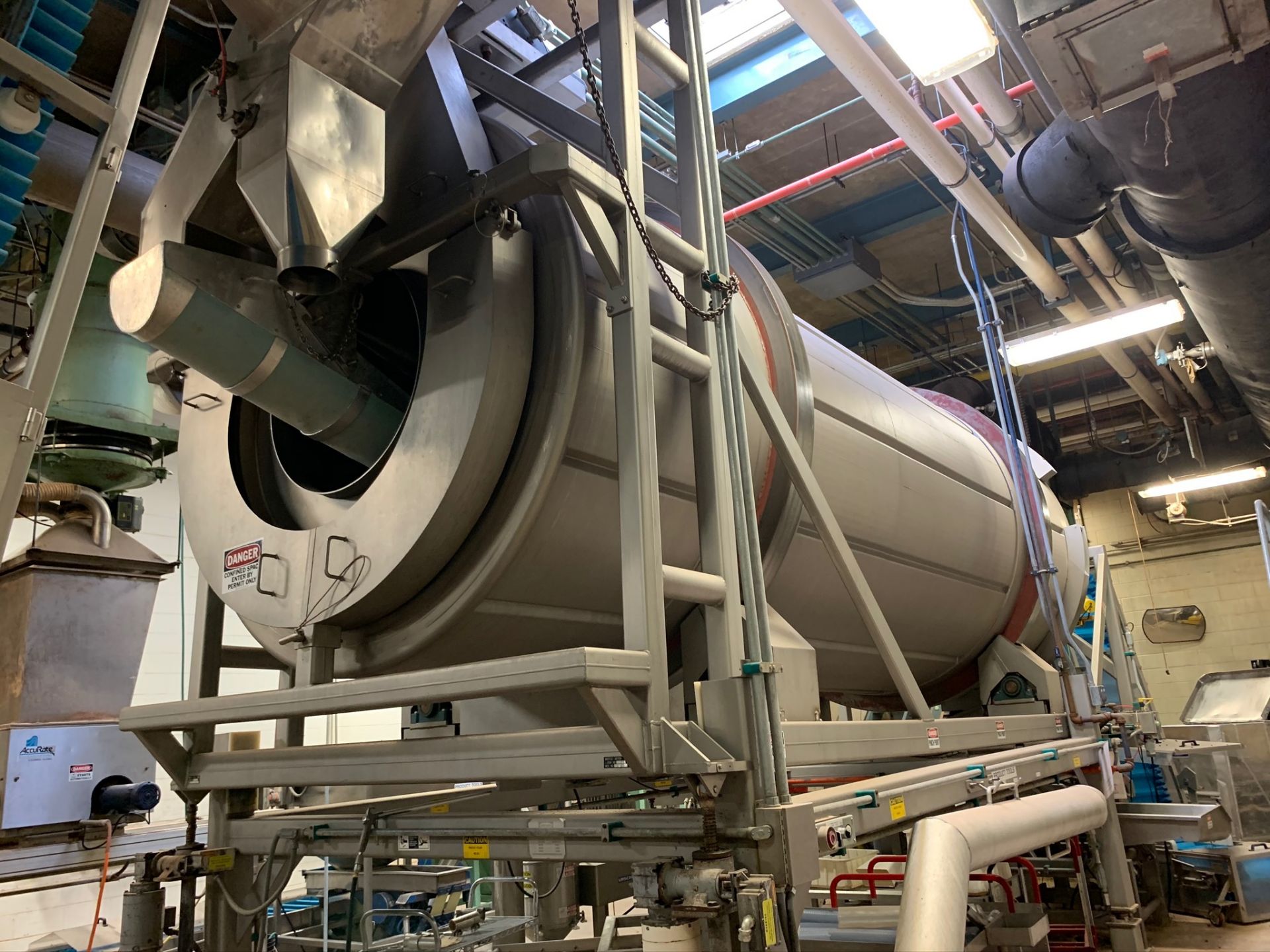 (Located in Burlington WI) Walker Stainless Horizontal Continuous Coating Pan 3600 CU/FT 316 SS - Image 2 of 9