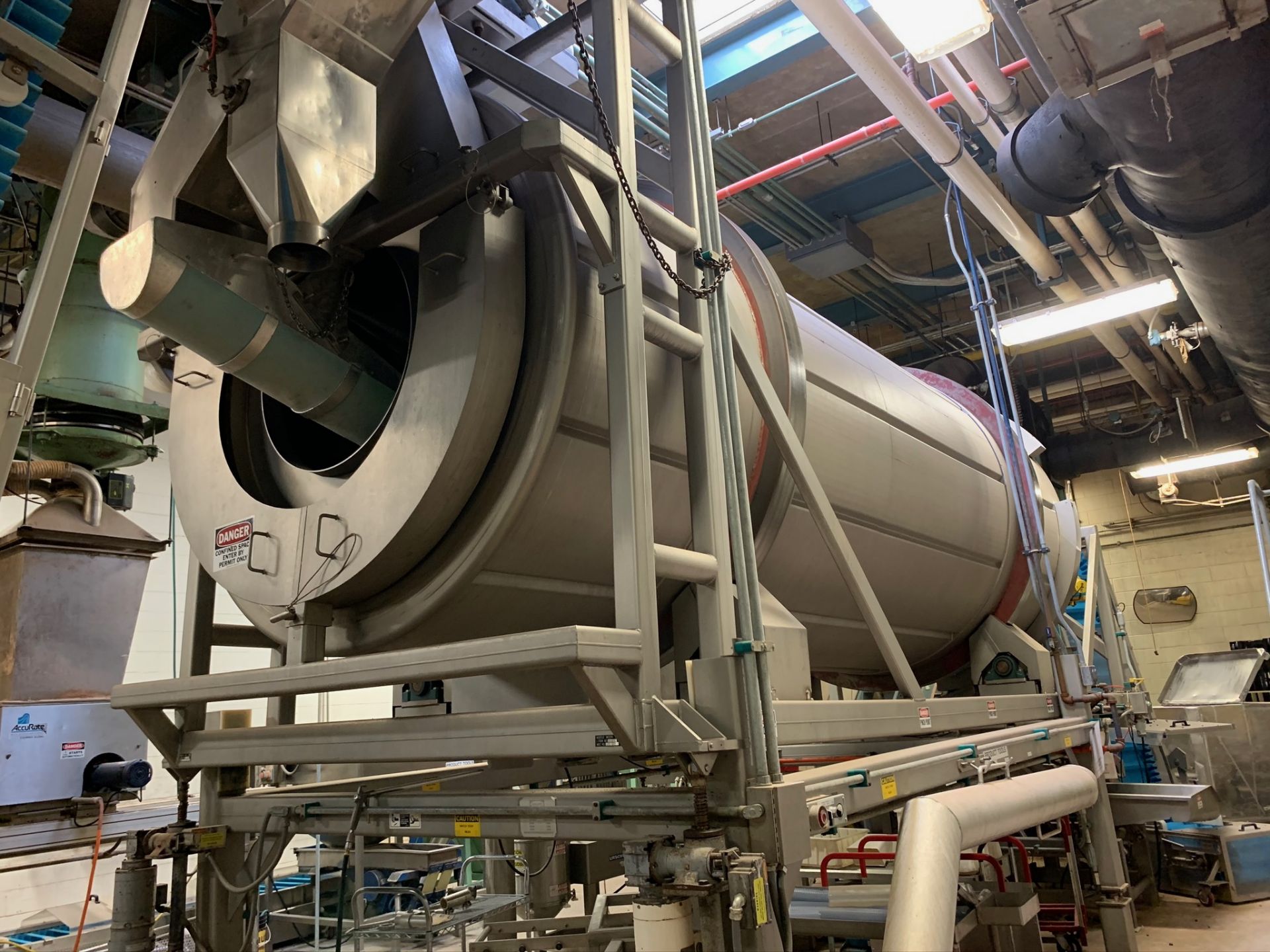 (Located in Burlington WI) Walker Stainless Horizontal Continuous Coating Pan 3600 CU/FT 316 SS - Image 3 of 9