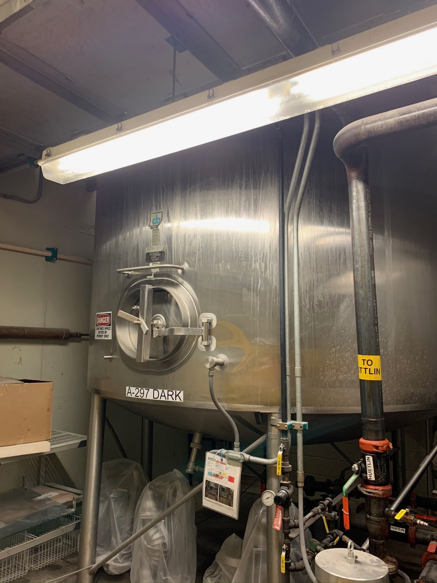 (Located in Burlington WI) Cherry Burrell 6000 Gallon Process Tank S/N E-524-90-1