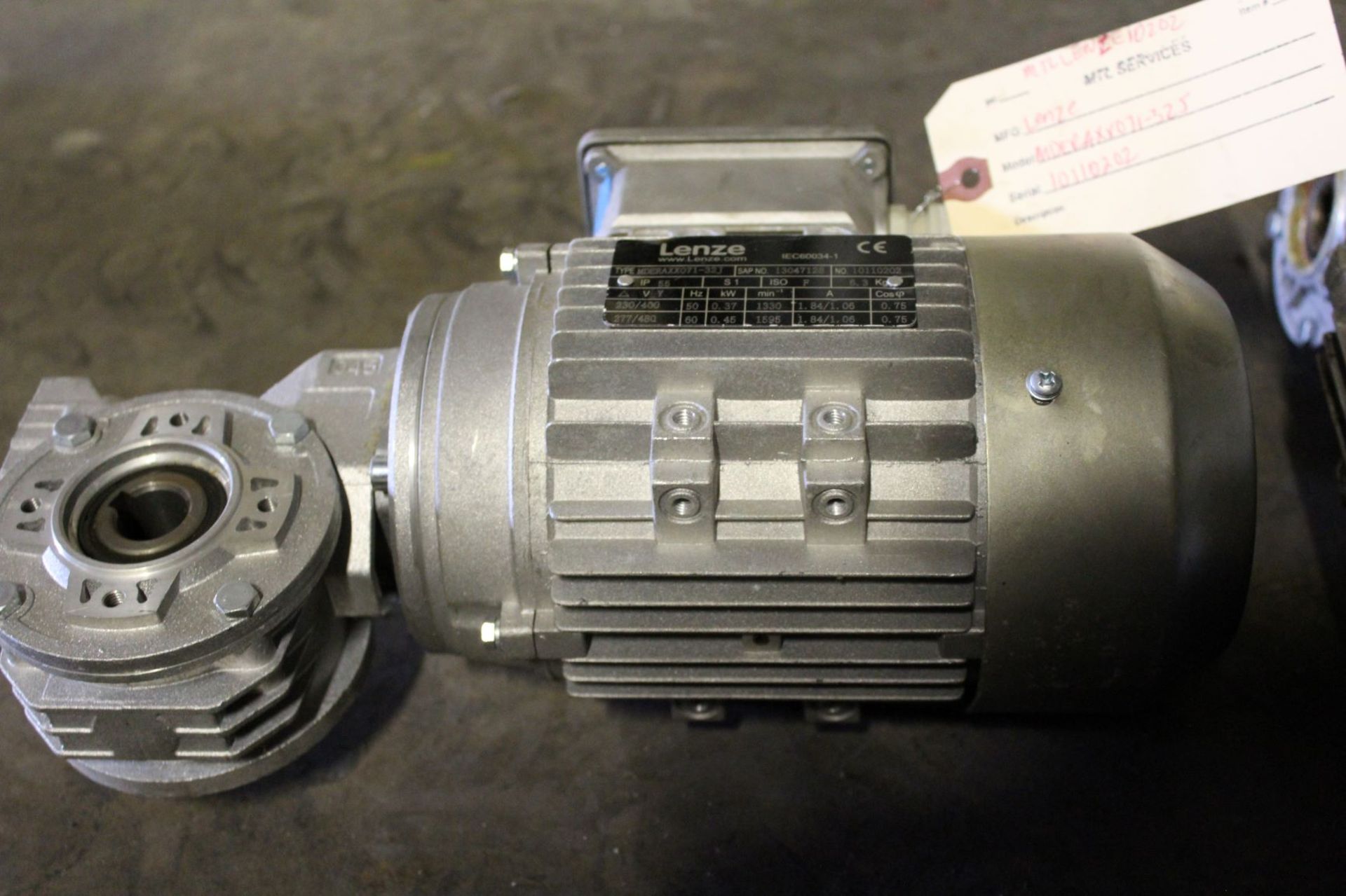 Lenze Motor, Model# mderaxx071-325, Serial# 10110202, Item# mtllenze10202, Located in: Gainsville,