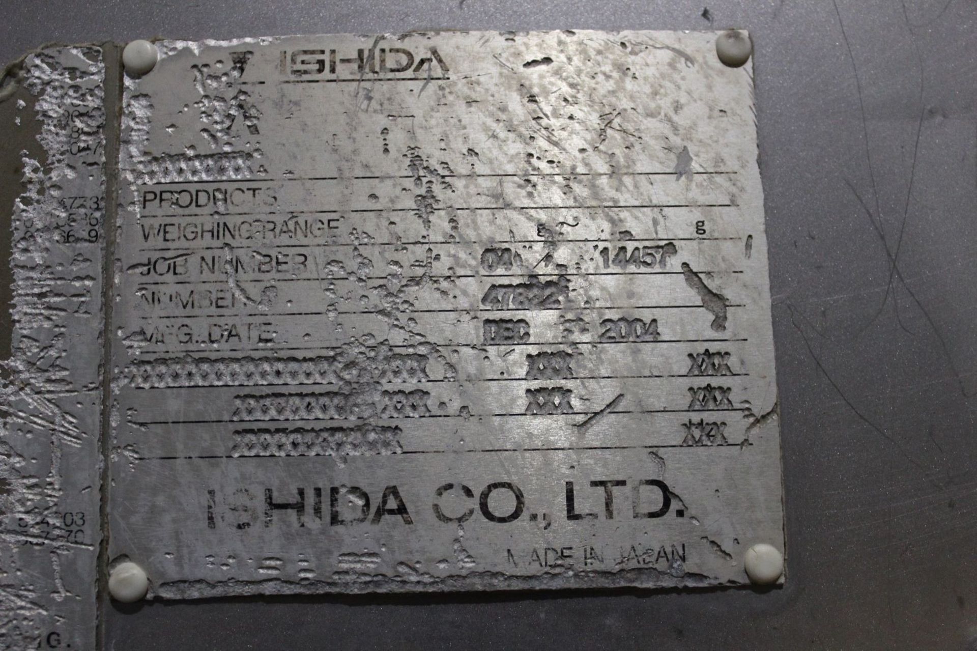 Ishida Scale, Serial# 47822, Item# bbncishsca7822, Located in: Gainsville, GA - Image 5 of 5