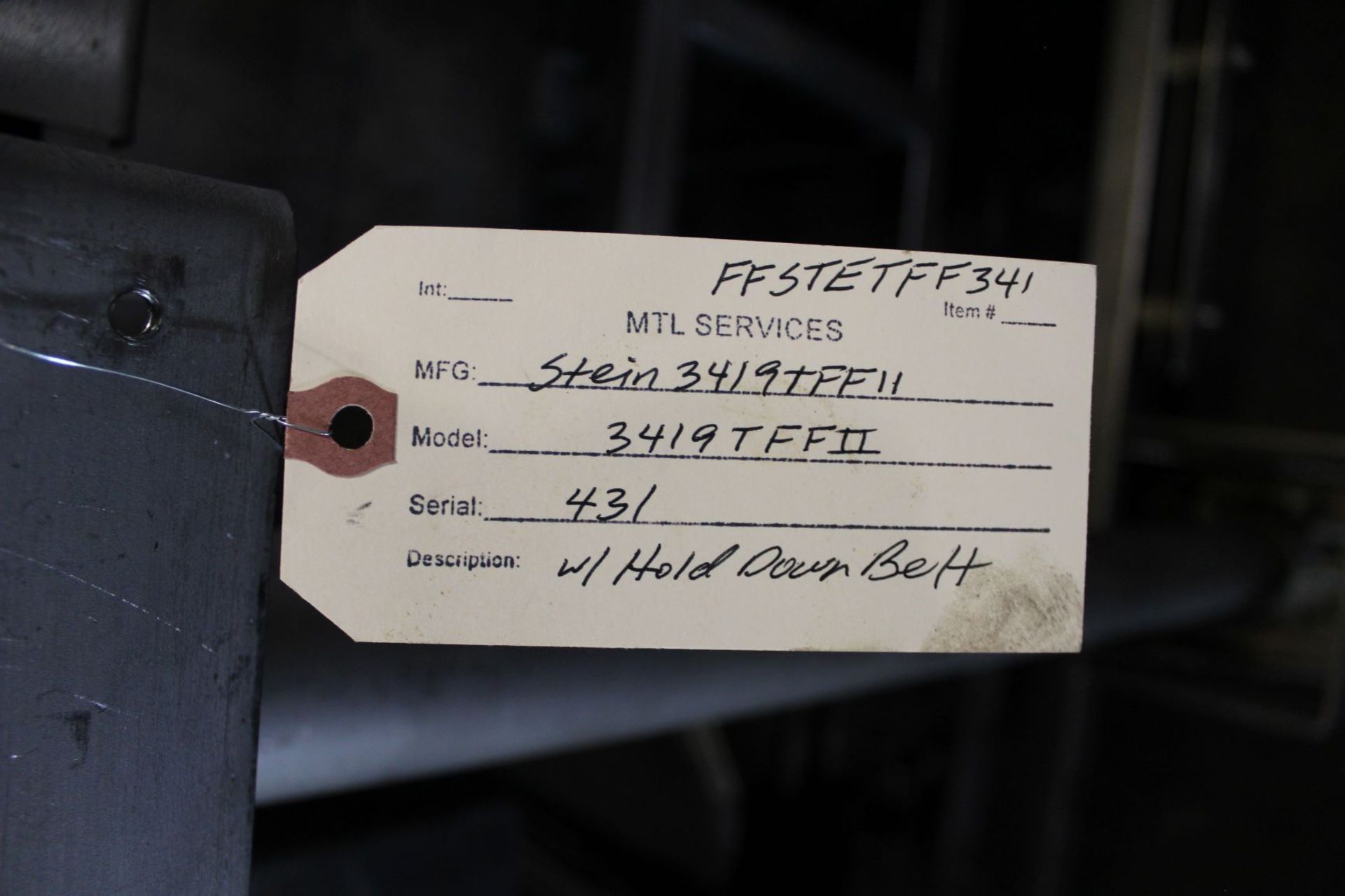 Stein Thermal Fin Fryer, Model# TFFII-3419, Serial# 341, Item# ffstetff341, 34" wide x 19' long, - Image 8 of 8