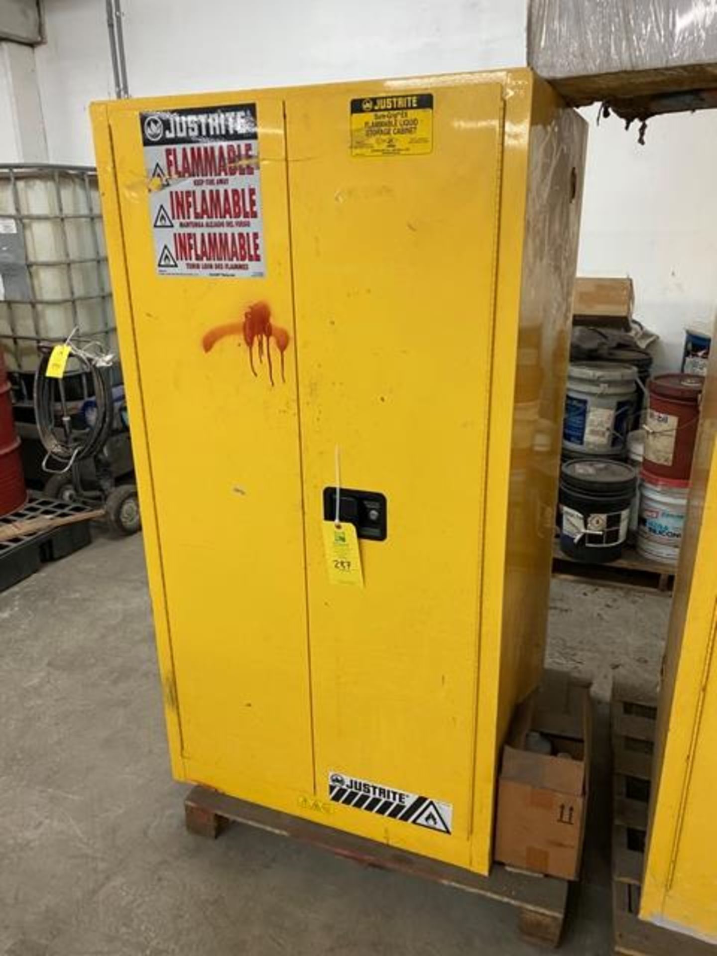 Justrite Flame Proof Cabinet Rigging Price $50