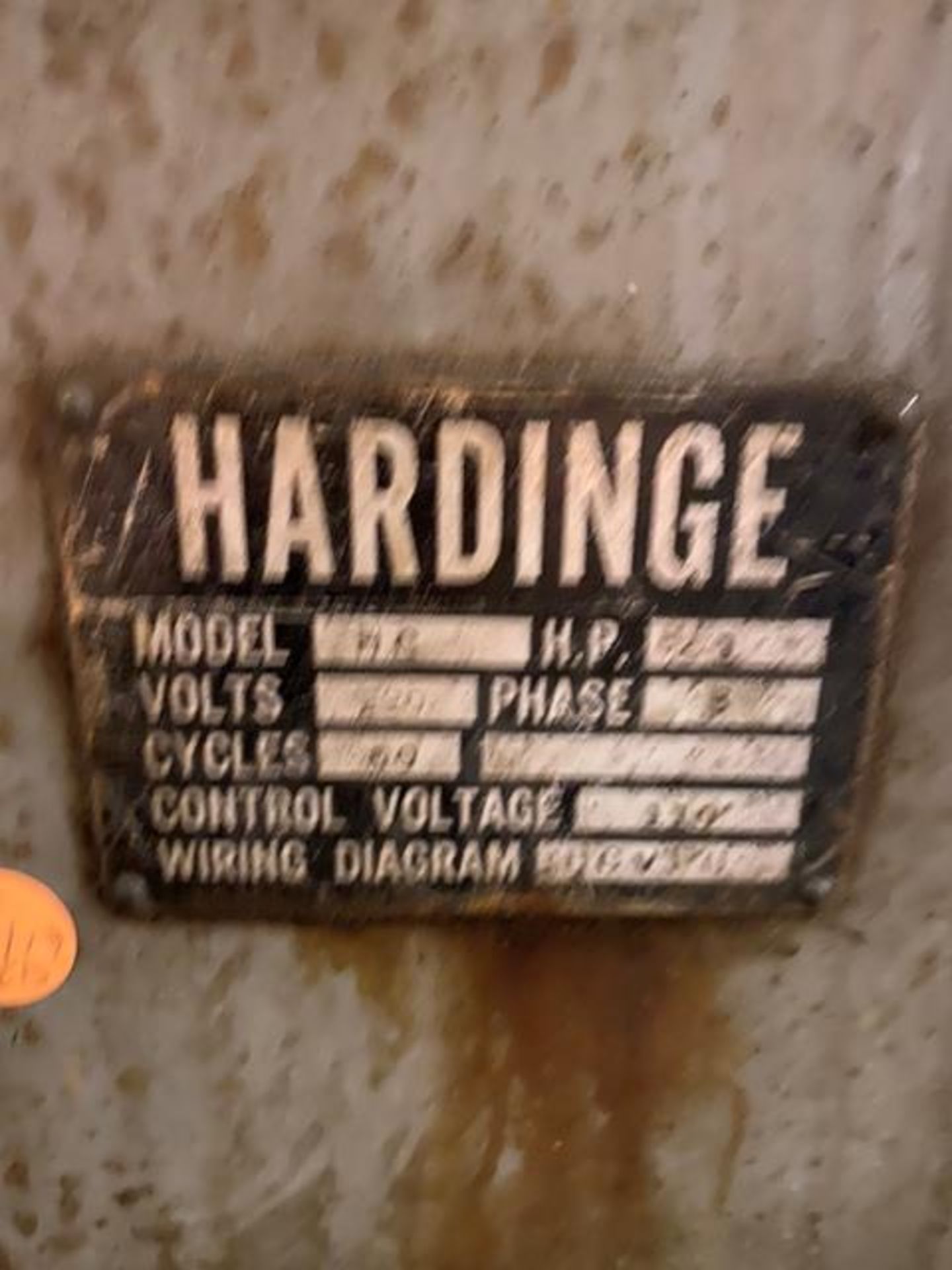 Hardinge Lathe, Model #HC Rigging Price $50 - Image 3 of 4