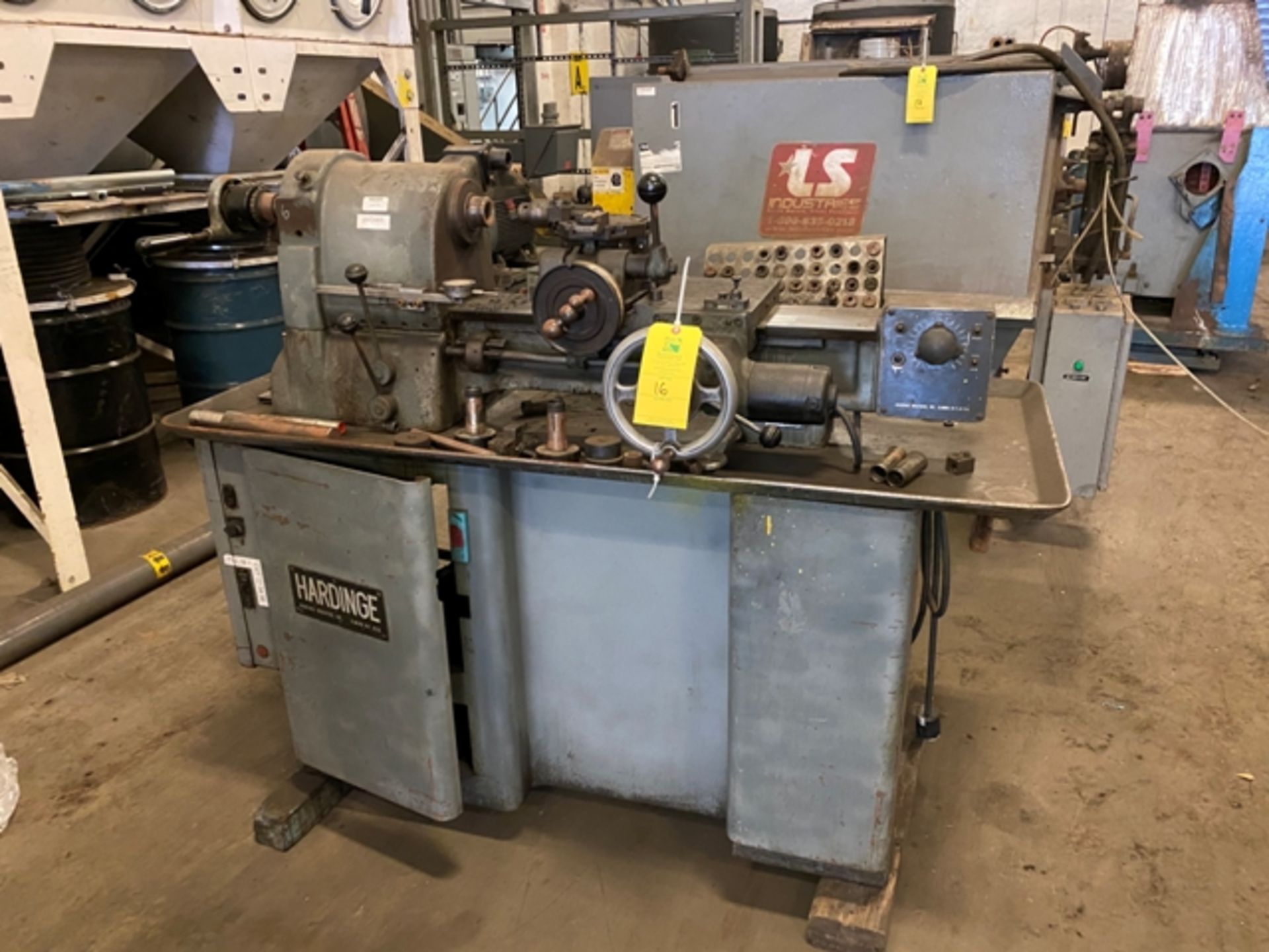 Hardinge Lathe, Model #HC Rigging Price $50