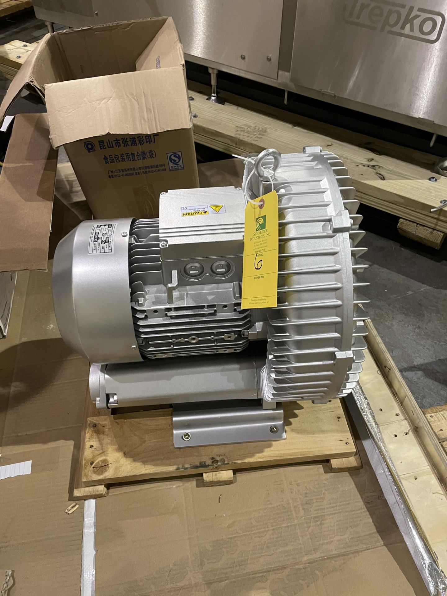 Kawake Side Channel Blower (1) Loading/Rigging Fee $35