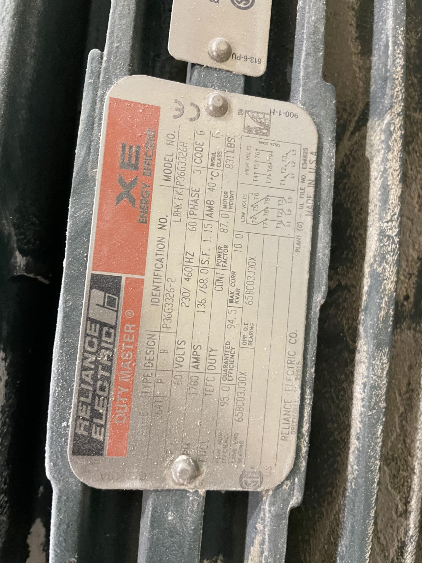 Reliance Electric 60 HP Motor Loading/Rigging Fee $35 - Image 3 of 3