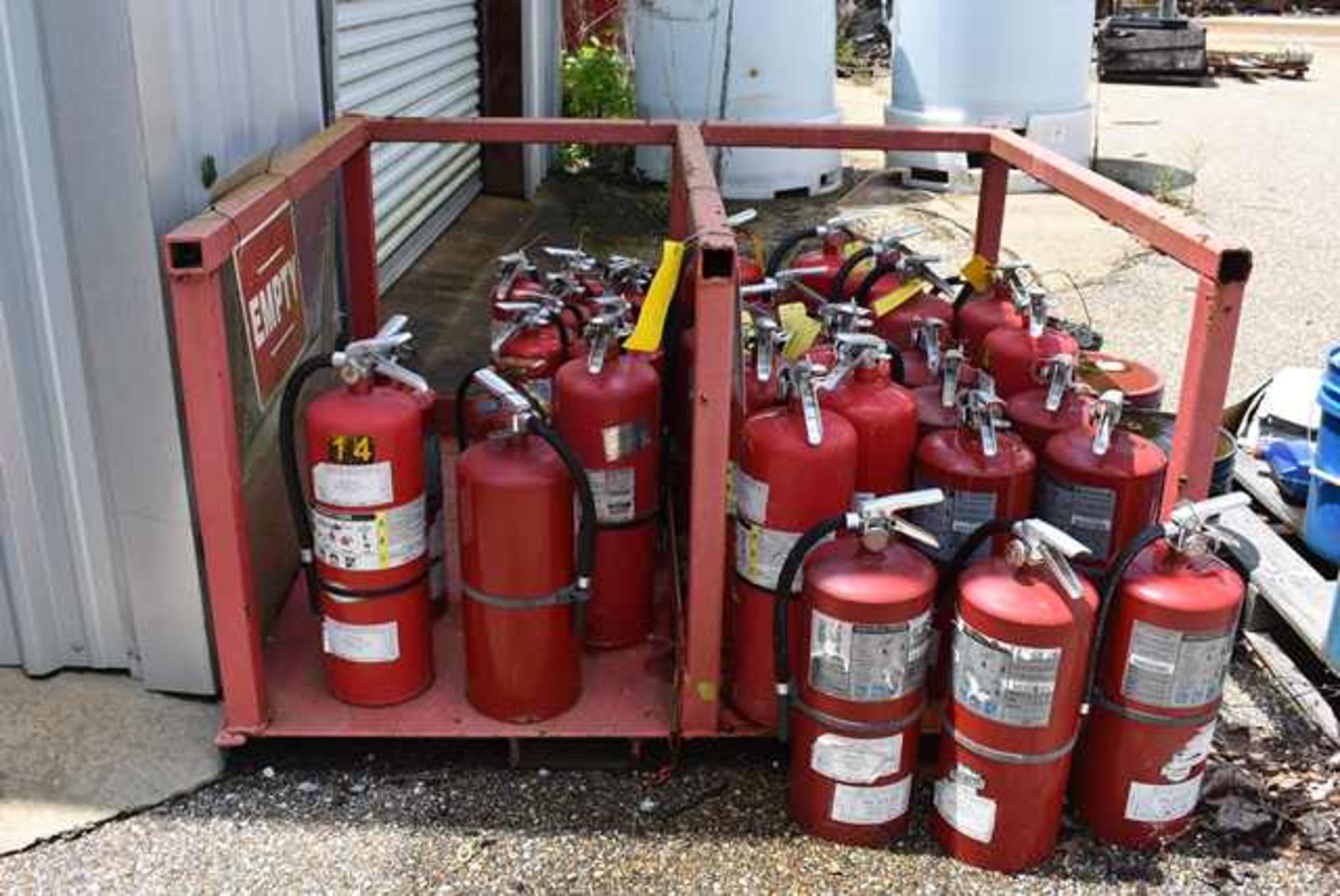 Fire Extinguishers - Assorted on Rack - Image 2 of 2