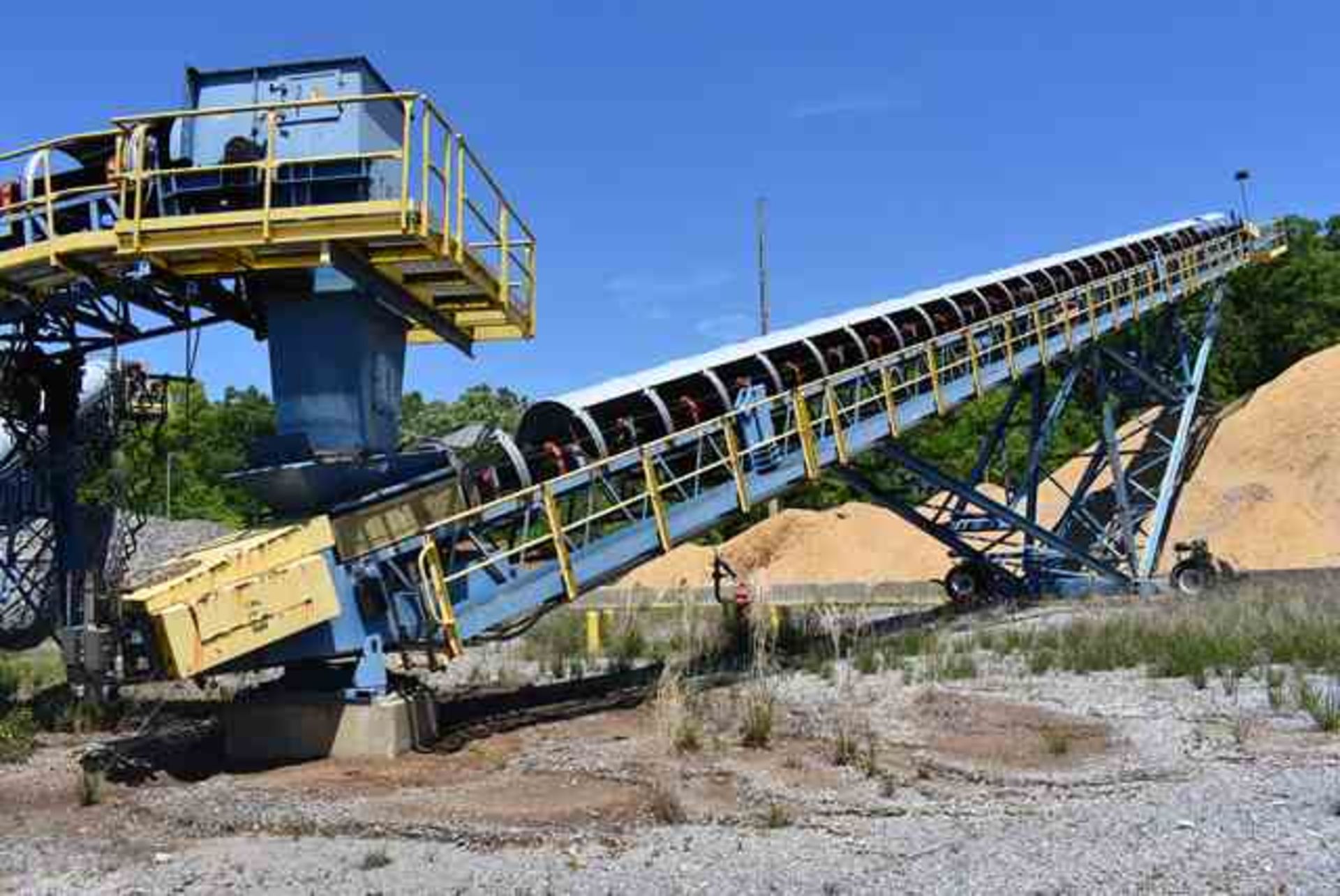 Superior Motorized Radial Stacker Belt Conveyor, 42" Wide x 125' Length, Includes Bruks Rockwood/ - Image 5 of 6