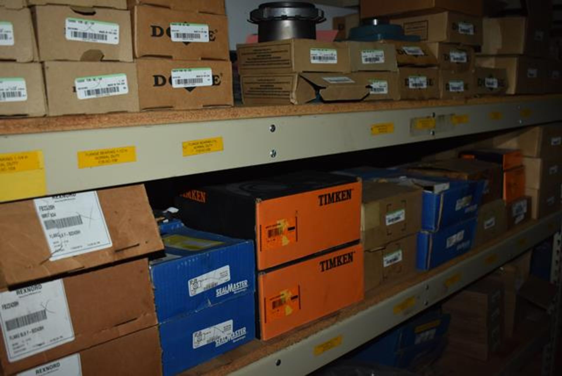 Stores Area Contents - (12) Shelf Sections, Bearings, Burner Parts, Eaton/Allen Bradley Electrical - Image 3 of 7