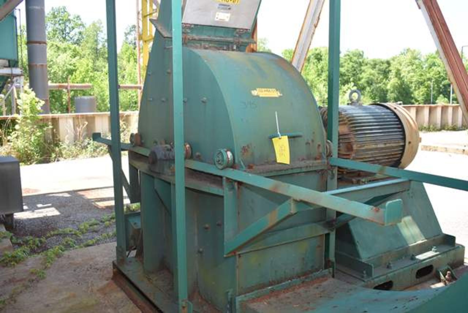 Hammer Mill 200 HP Motor - Green, Includes Bunting Magnet, SN N/A, ID 02-MG-01