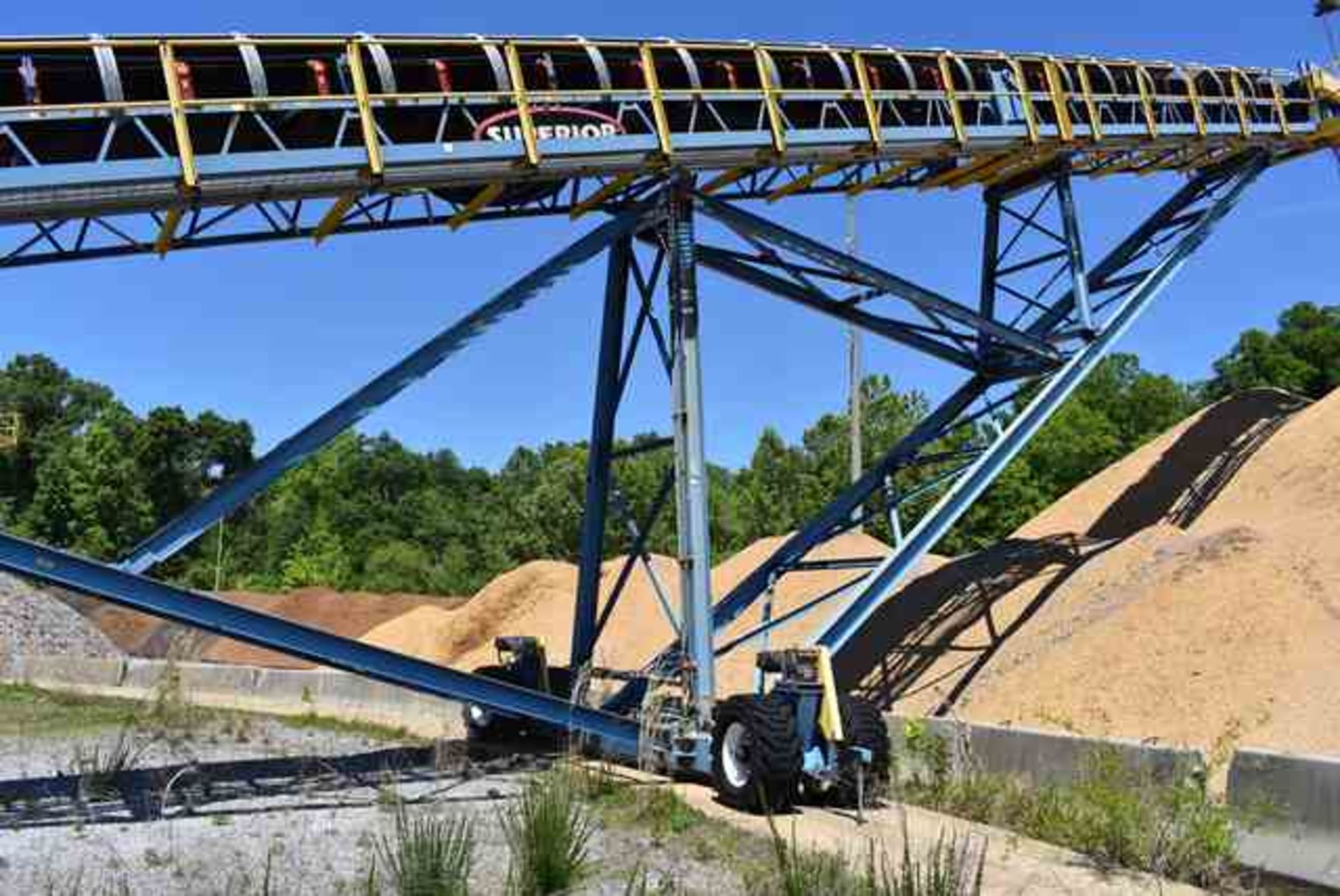 Superior Motorized Radial Stacker Belt Conveyor, 42" Wide x 125' Length, Includes Bruks Rockwood/ - Image 6 of 6