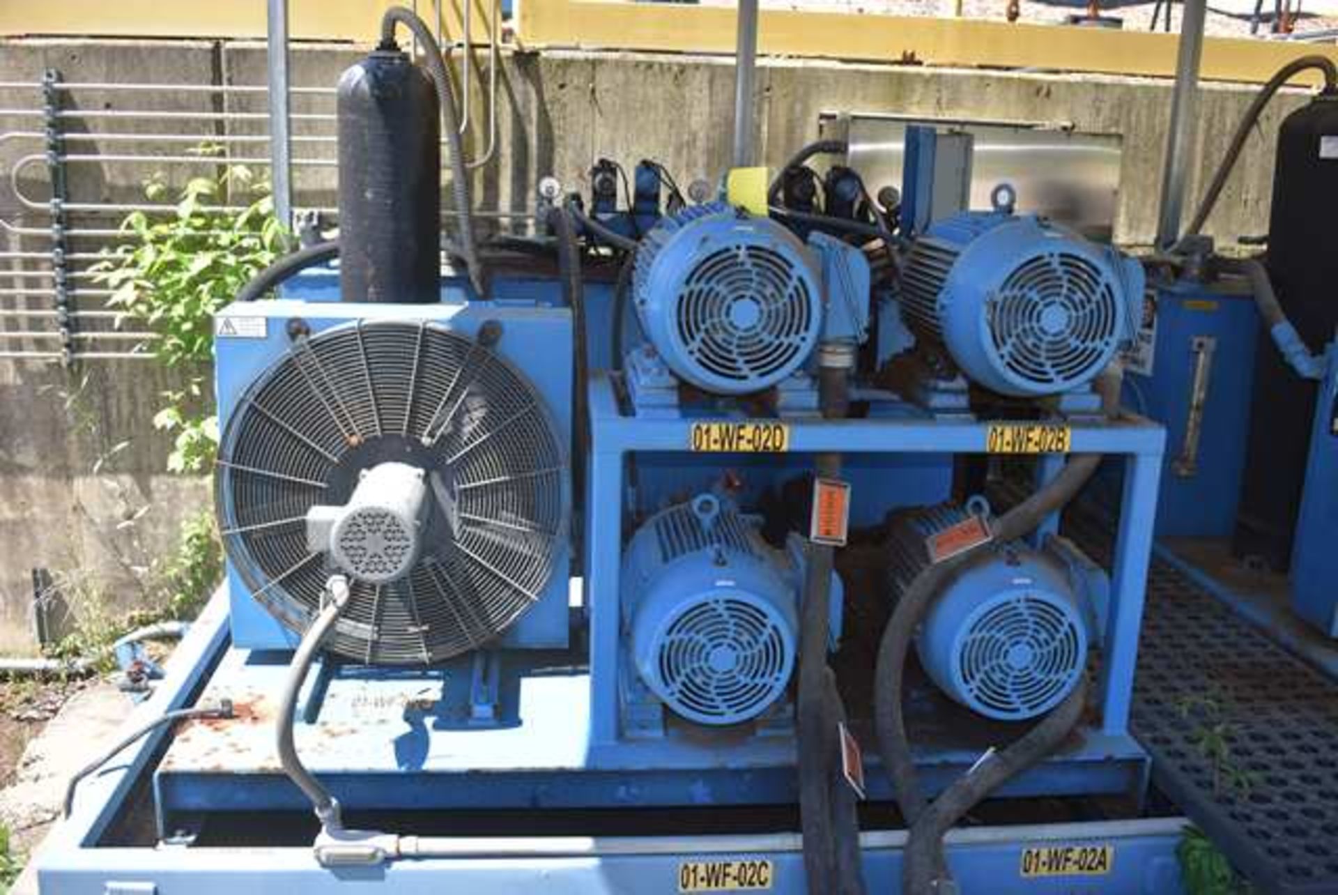 Bruks Hydraulic Power Unit Includes (4) 15 HP Motors and (4) Hydraulic Cylinders