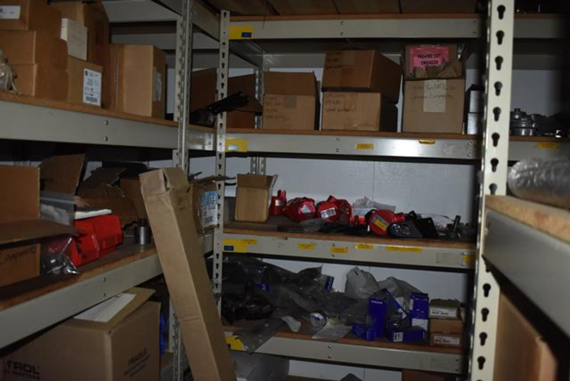 Stores Area Contents - (12) Shelf Sections, Bearings, Burner Parts, Eaton/Allen Bradley Electrical - Image 5 of 7