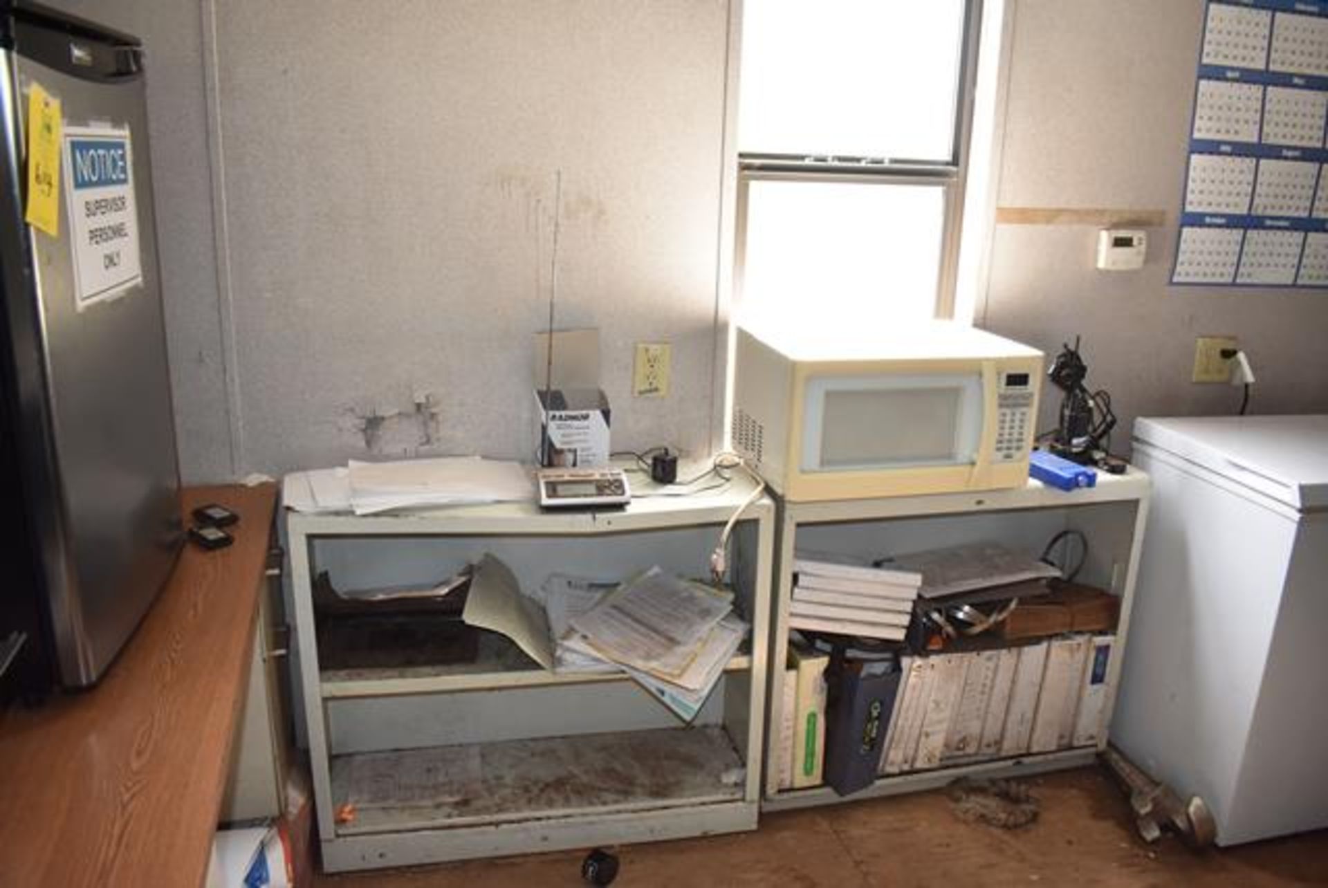 Office Contents - Desk, Microwave, File Cabinets - Image 3 of 3