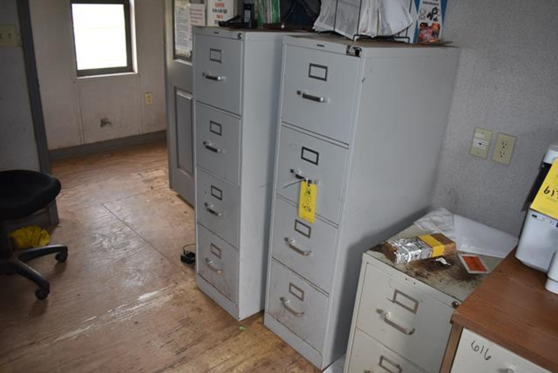 Office Contents - Desk, Microwave, File Cabinets - Image 2 of 3