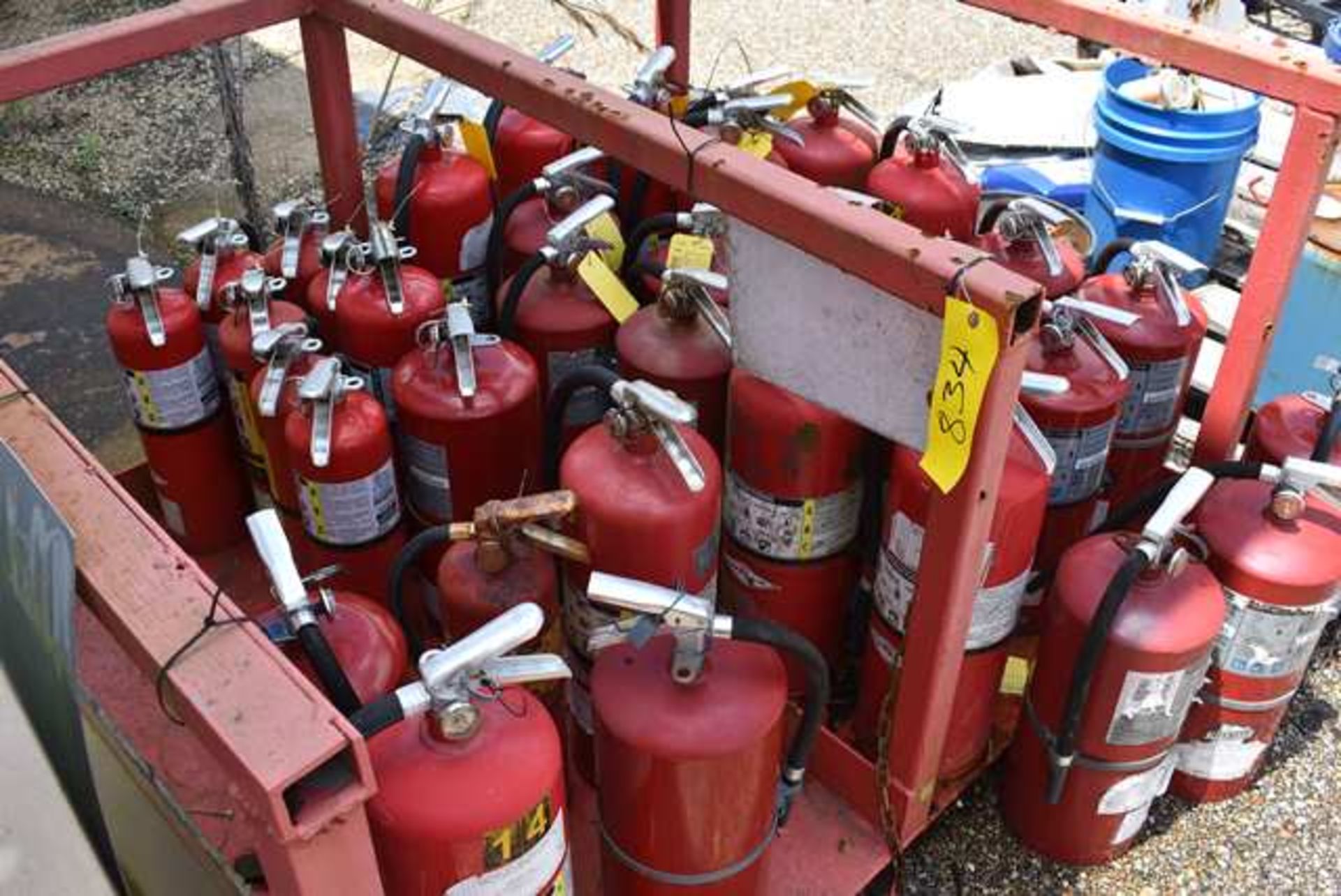 Fire Extinguishers - Assorted on Rack