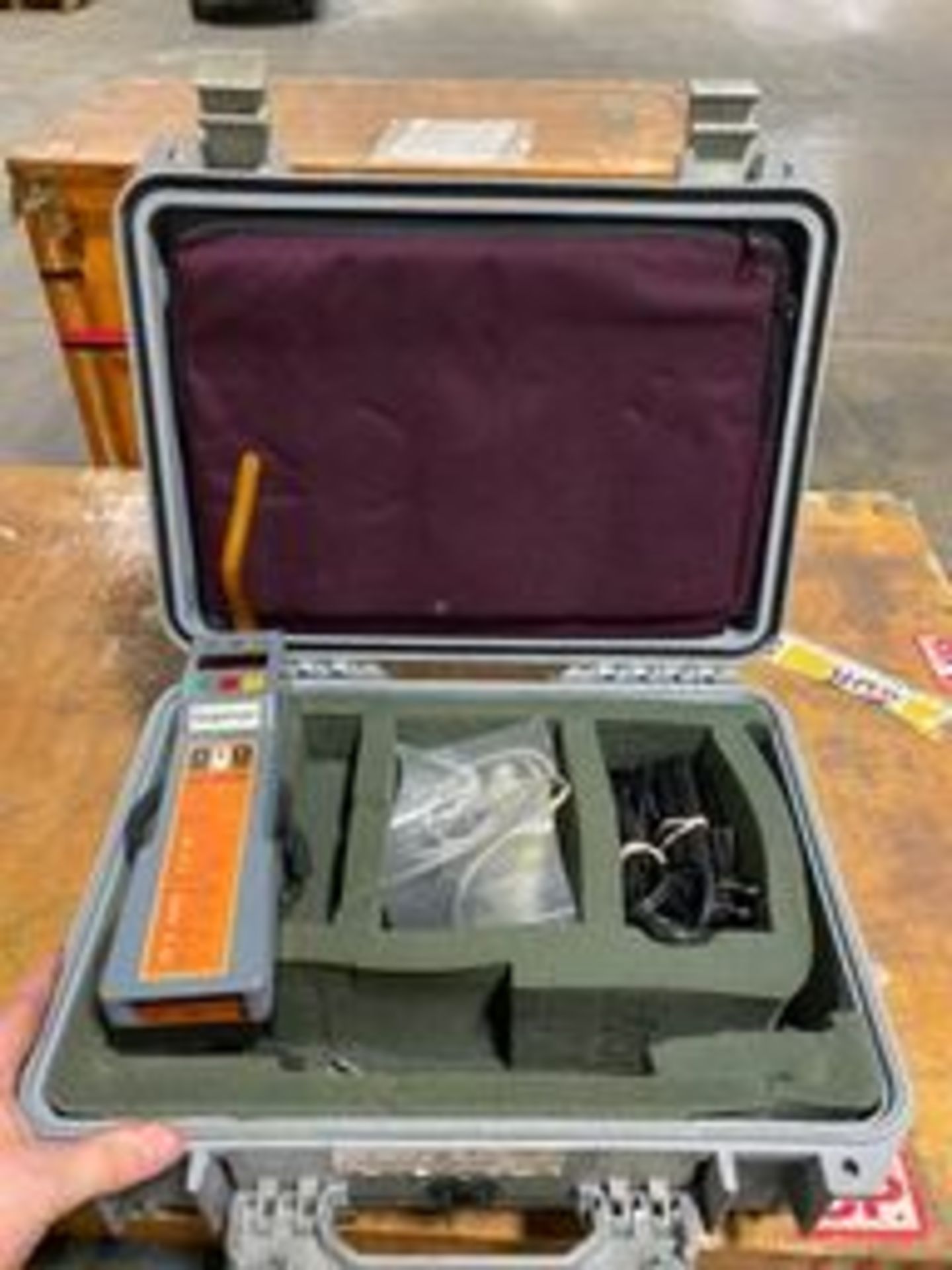 Wood Box of Misc. Calibration Equipment, Including QMS Genesis QA2500, Trulock & Rigging Price: $50 - Image 6 of 6