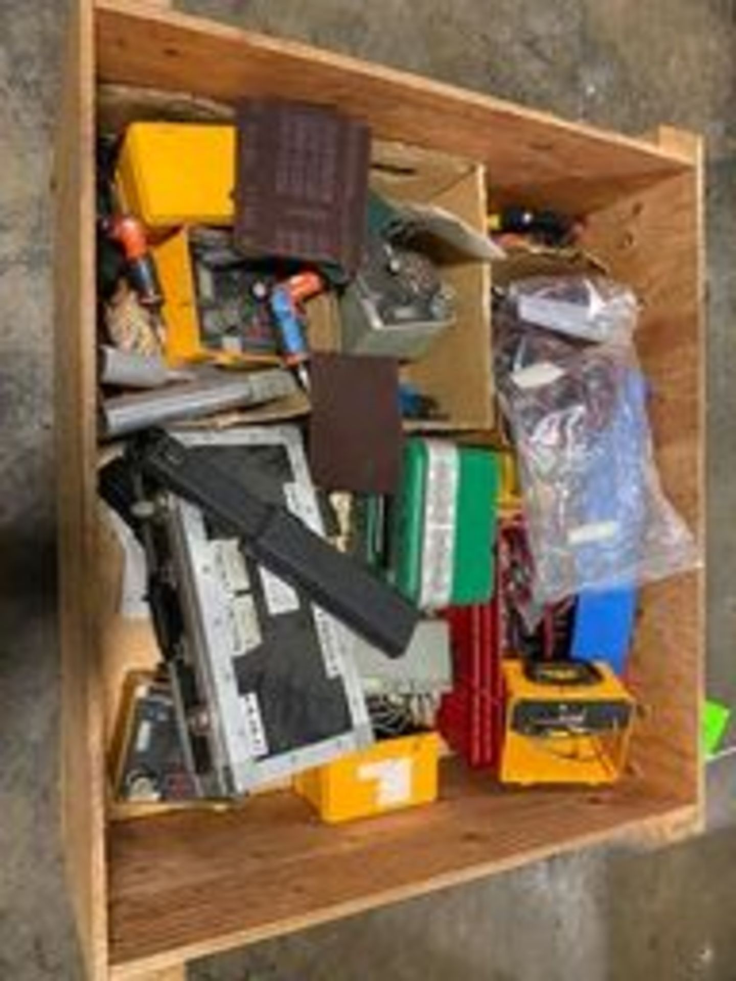 Wood Box of Aro Air Power Tools & Misc. Calibration Units Rigging Price: $50 - Image 3 of 3