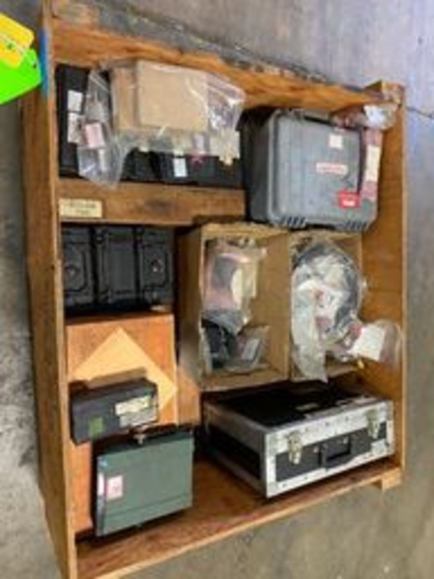 Wood Box of Misc. Calibration Equipment, Including QMS Genesis QA2500, Trulock & Rigging Price: $50