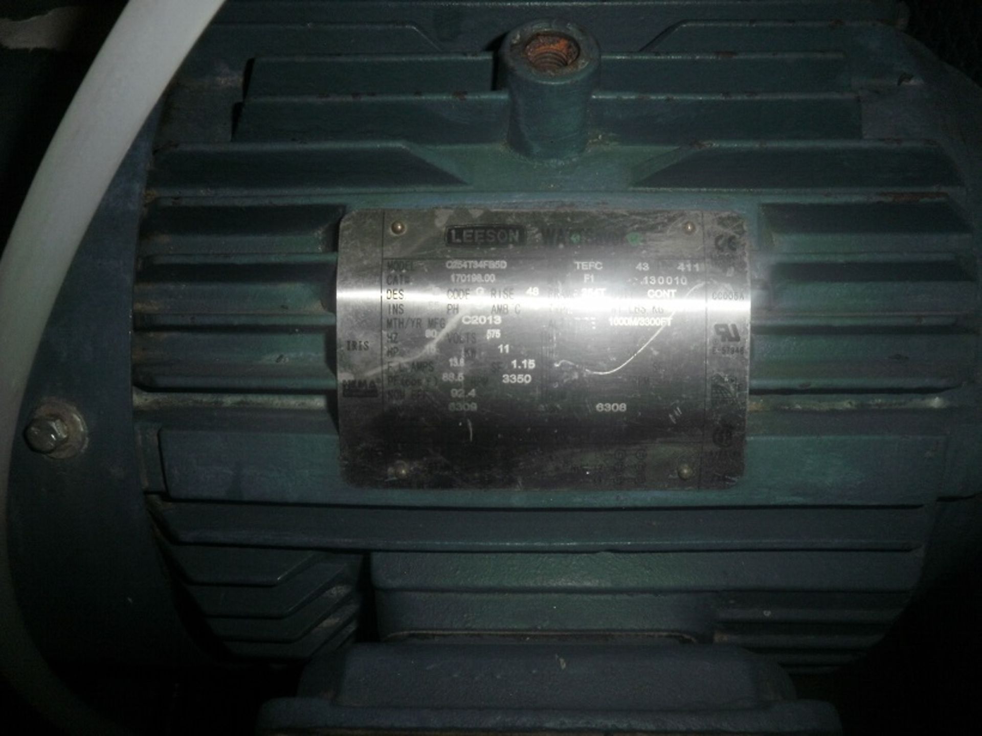 AERZEN GMA 12.4 Roots Rotary Piston Vacuum Blower, Type GMA 12.4,c/w 15 HP Leeson Wattsaver motor, - Image 4 of 5