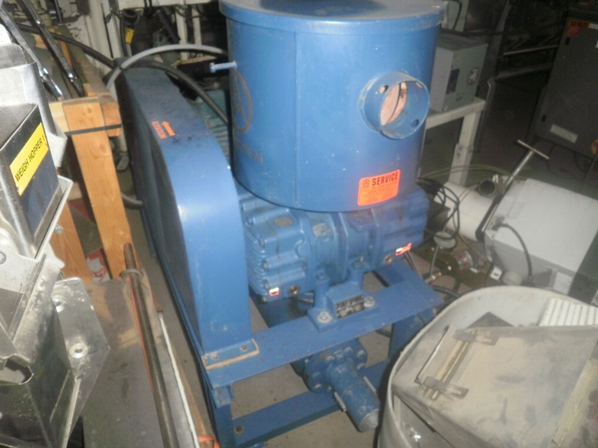 AERZEN GMA 12.4 Roots Rotary Piston Vacuum Blower, Type GMA 12.4,c/w 15 HP Leeson Wattsaver motor, - Image 2 of 5