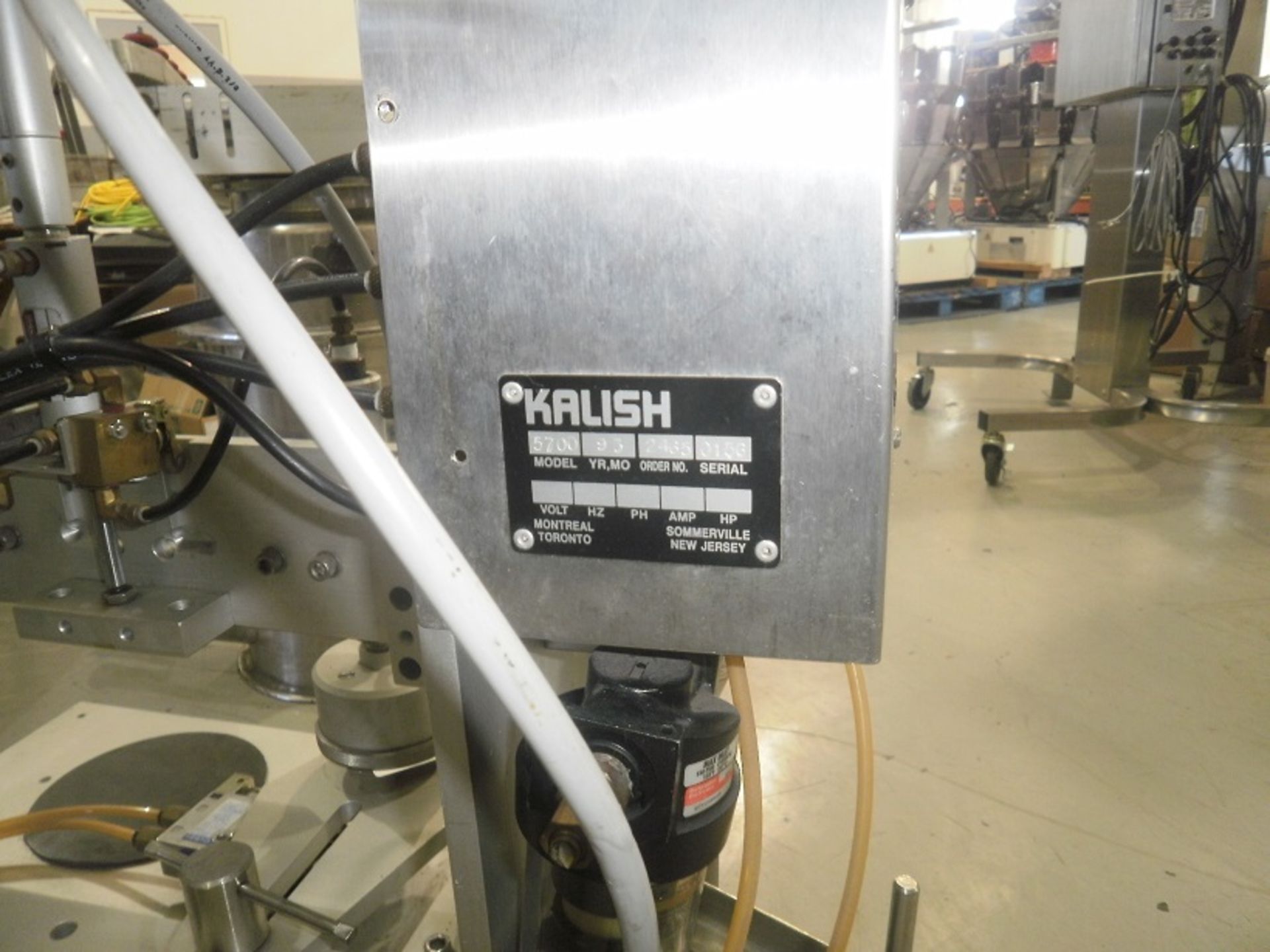 KALISH B1 Single Chuck Cap Capper, Model #5700, Serial # 0156, Yr of Mfg: 1993, Semi-Automatic, Tabl - Image 4 of 4